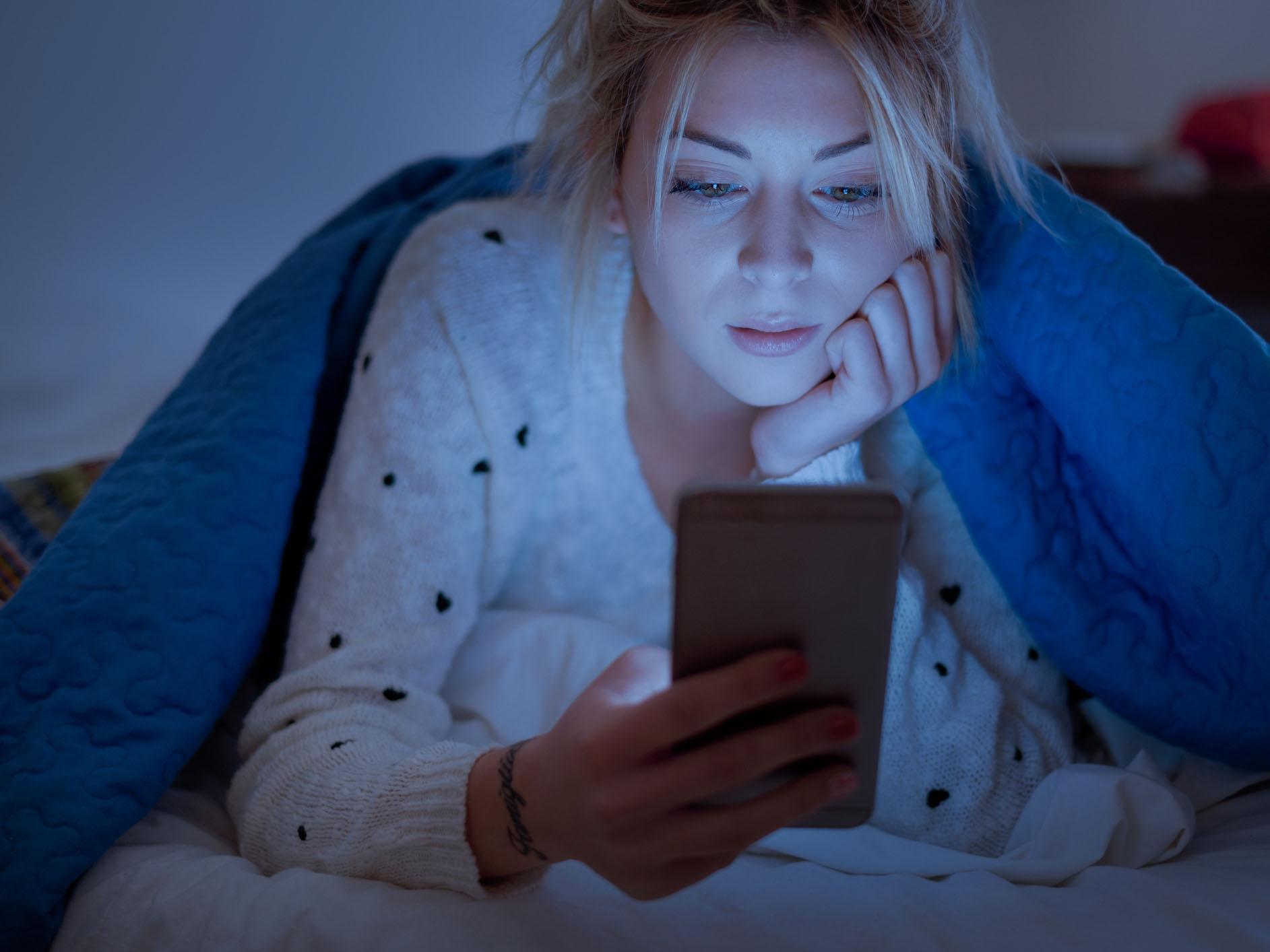 There have been widespread fears about the impact of 'blue light' from devices on health