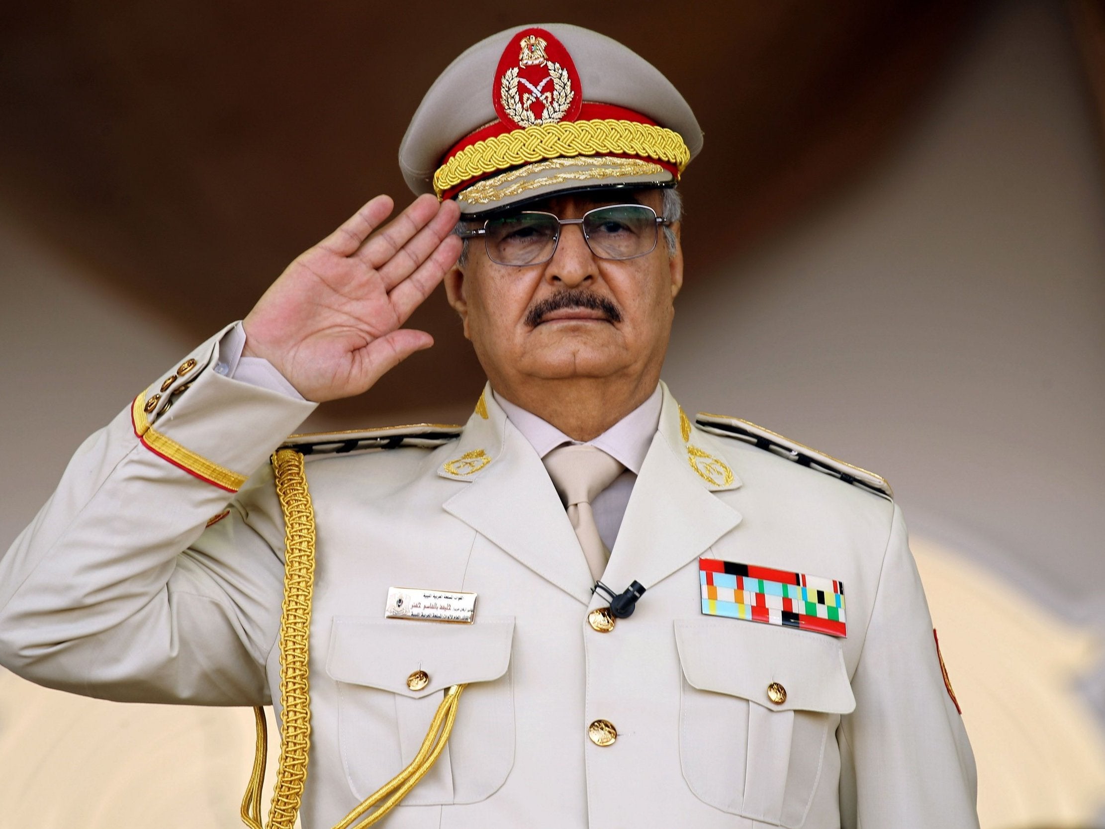 Khalifa Haftar, leader of the self-styled Libya National Army