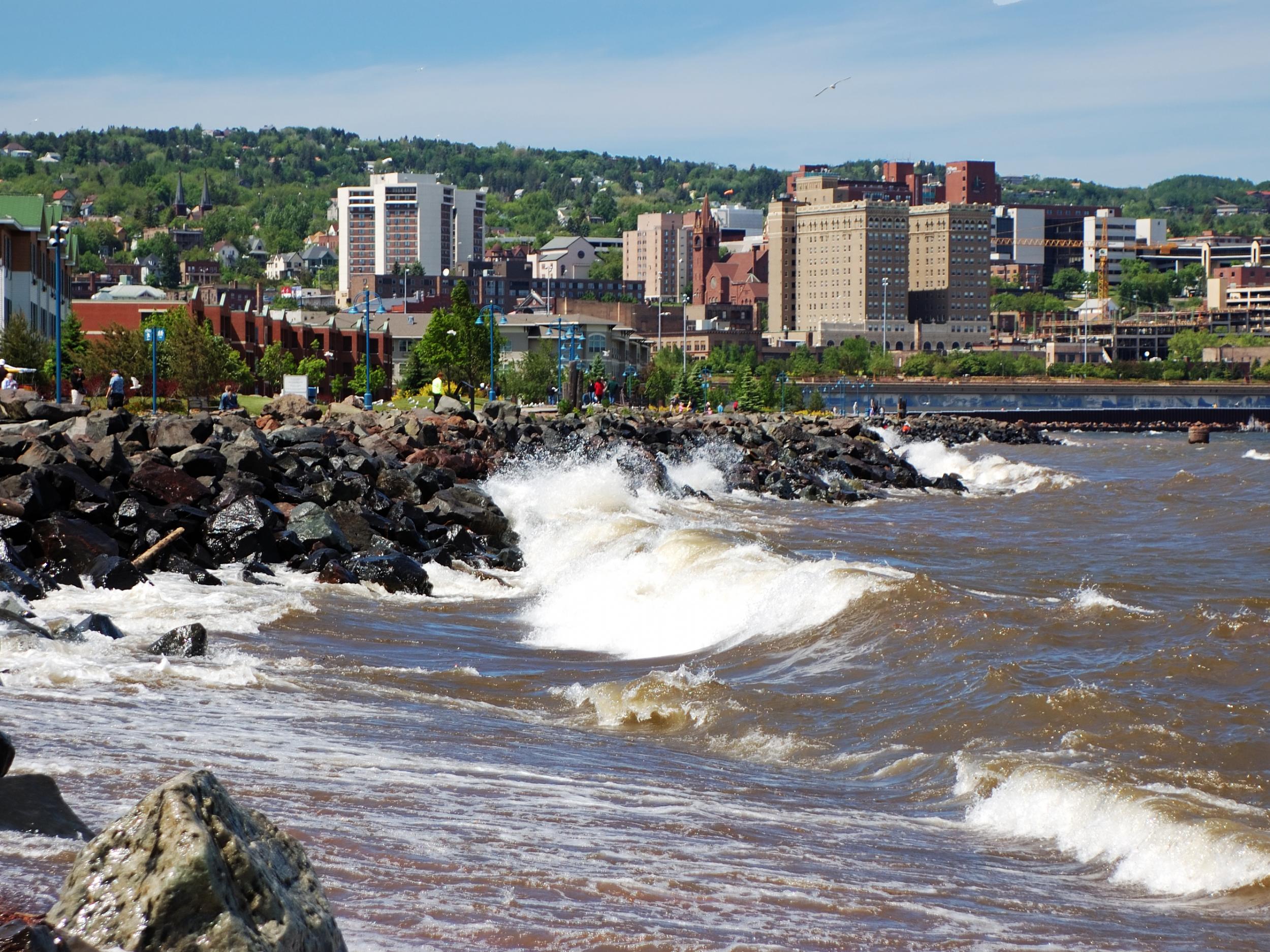 The lakefront city of Duluth, Minnesota, is one of the places expected to become a 'climate haven' for Americans escaping flooding, drought and stifling heat