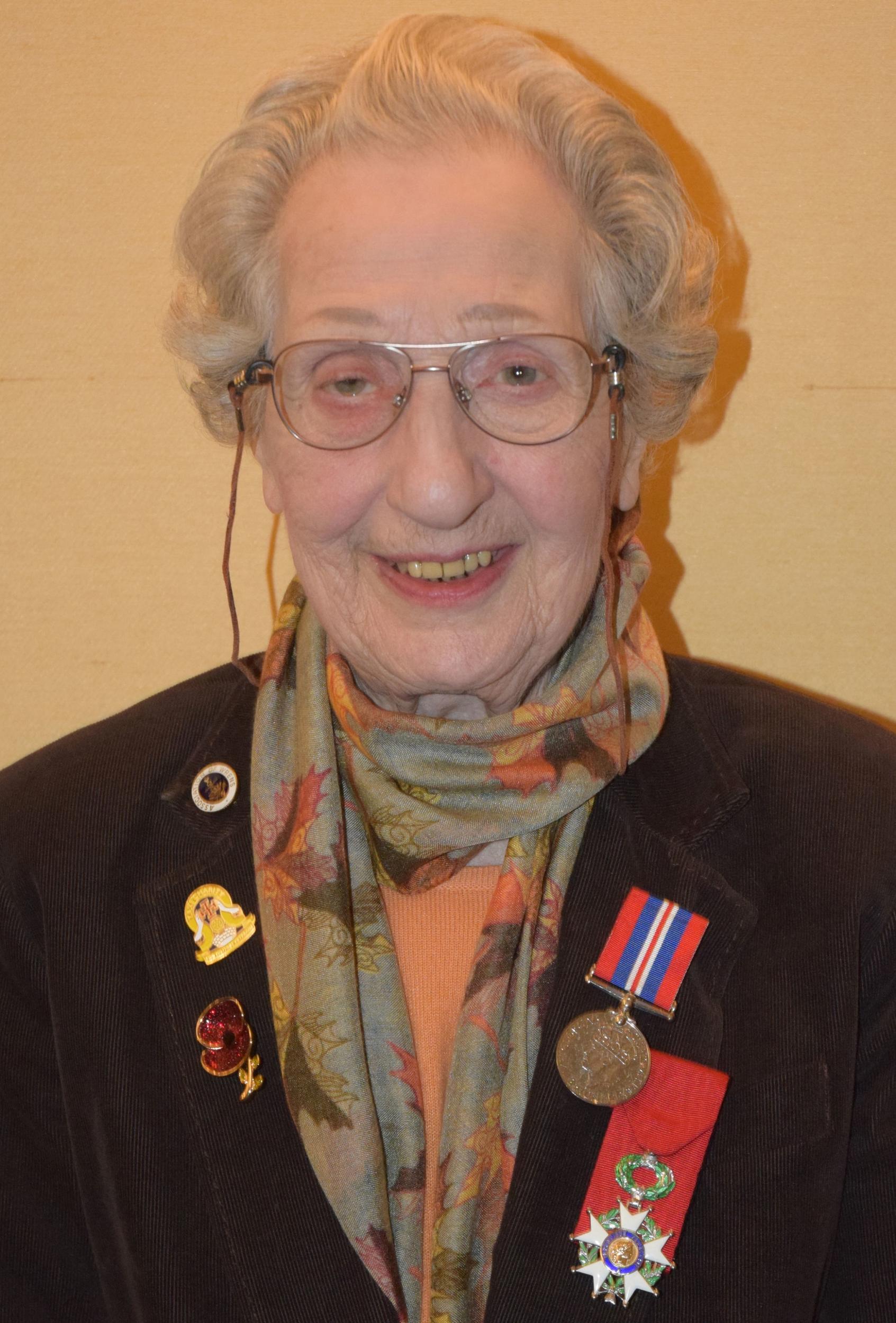 Marie Scott, a former switchboard operator at the communications headquarters for the D-Day landings, is being awarded the Legion d'honneur.