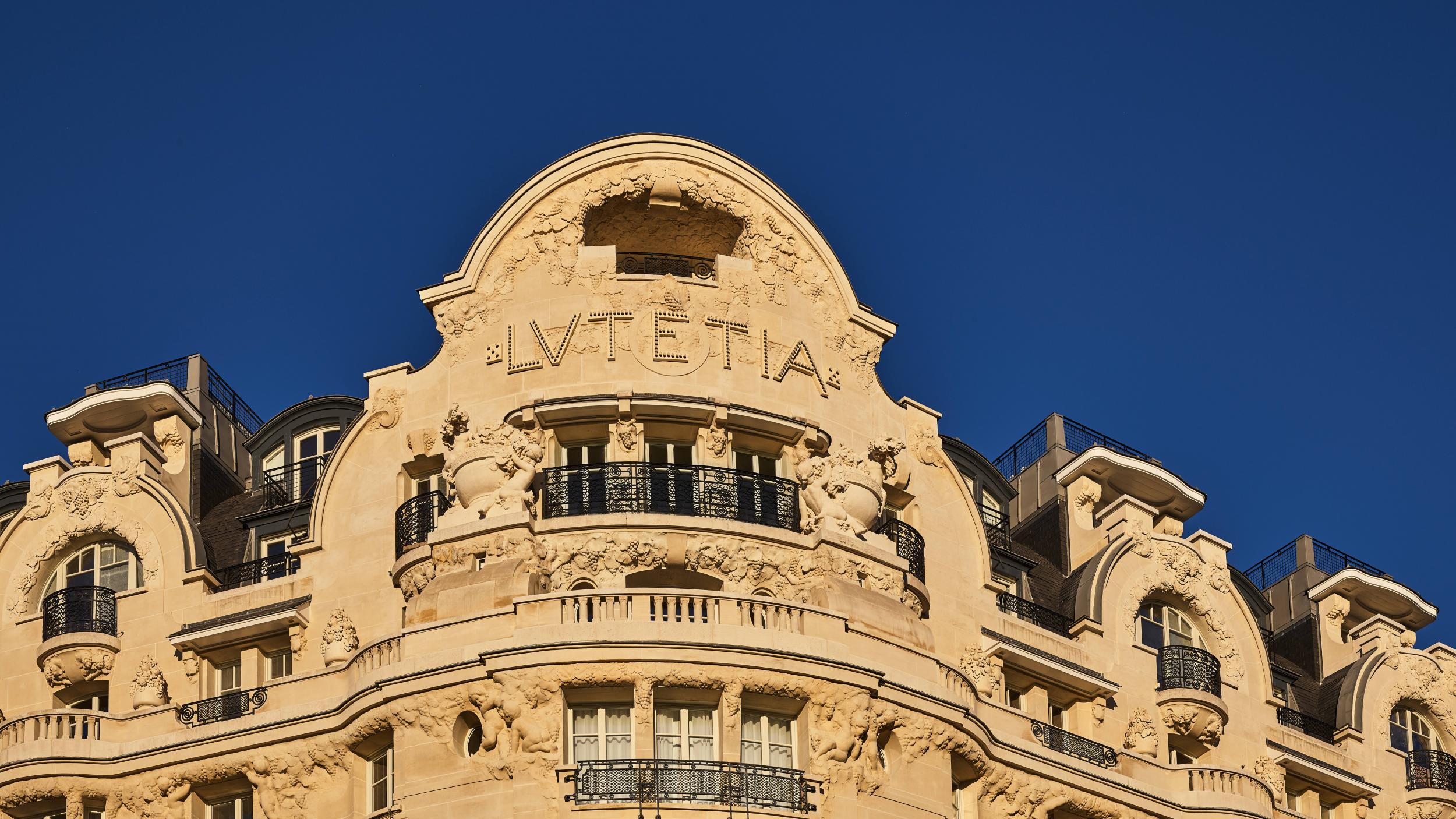 The art nouveau exterior of the Left Bank's Hotel Lutetia