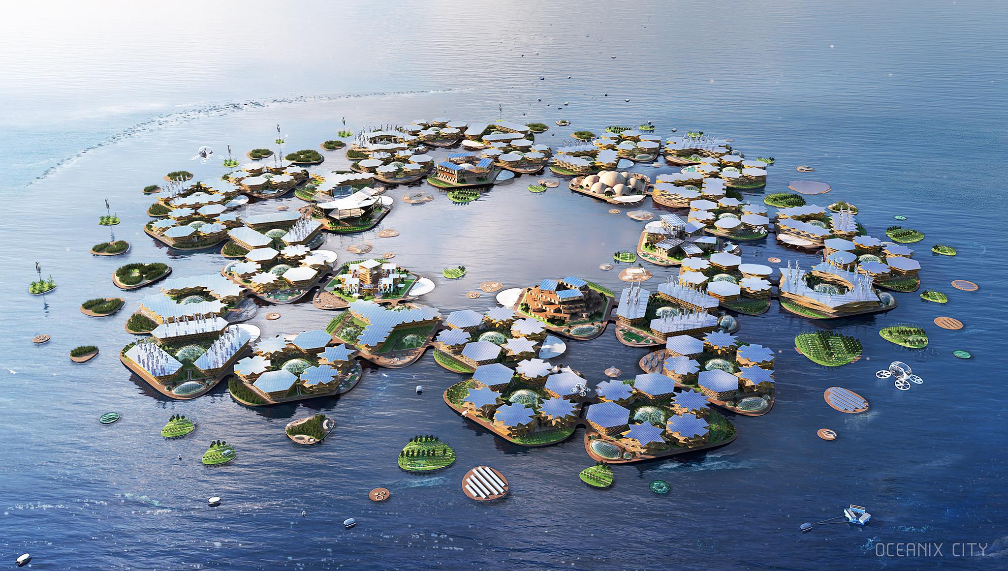 Plans for sustainable floating cities that would power themselves and produce their own food were discussed in a recent meeting at the UN