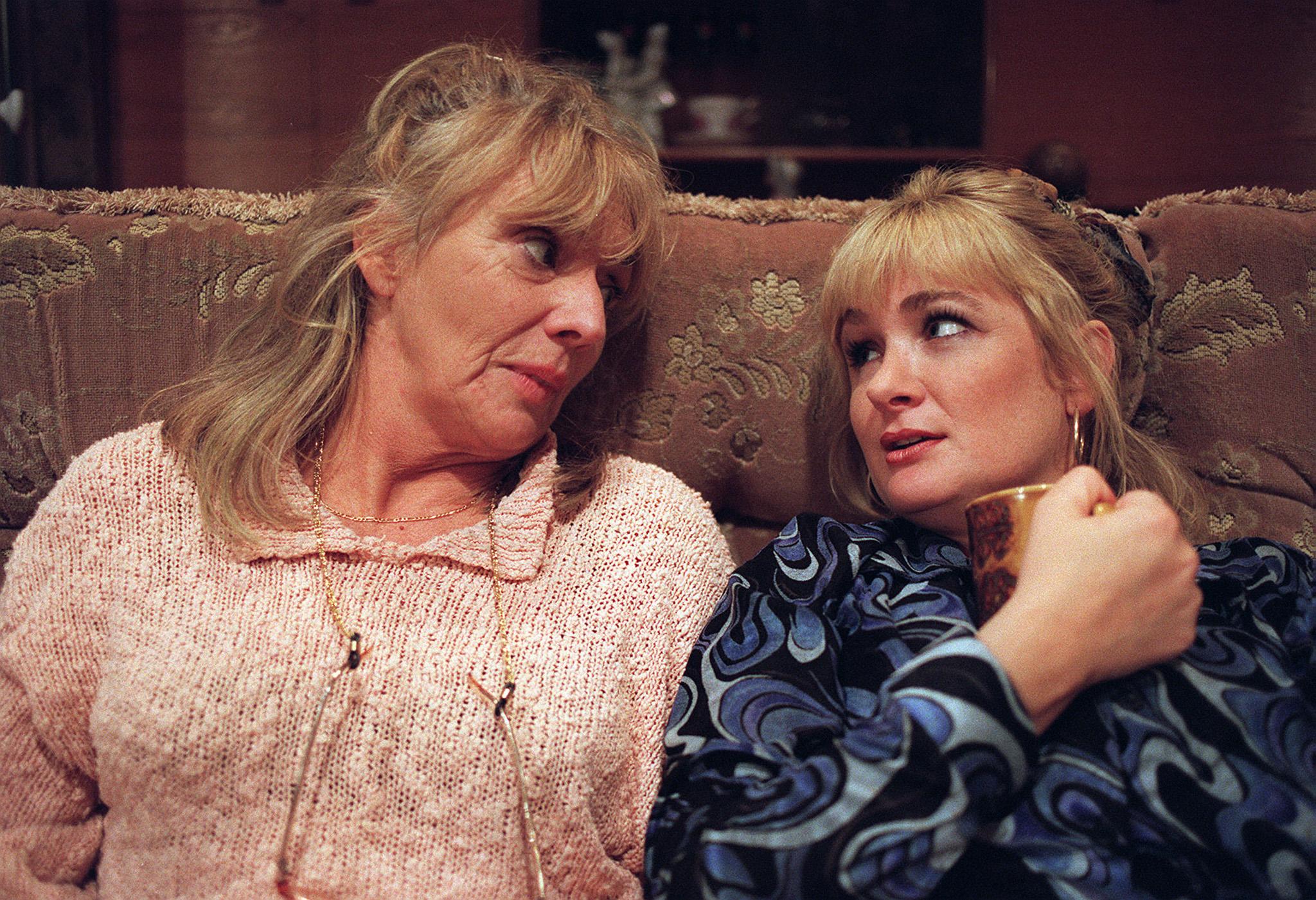 Johnston and Aherne have one of their “Have you had your tea?” moments in The Royle Family