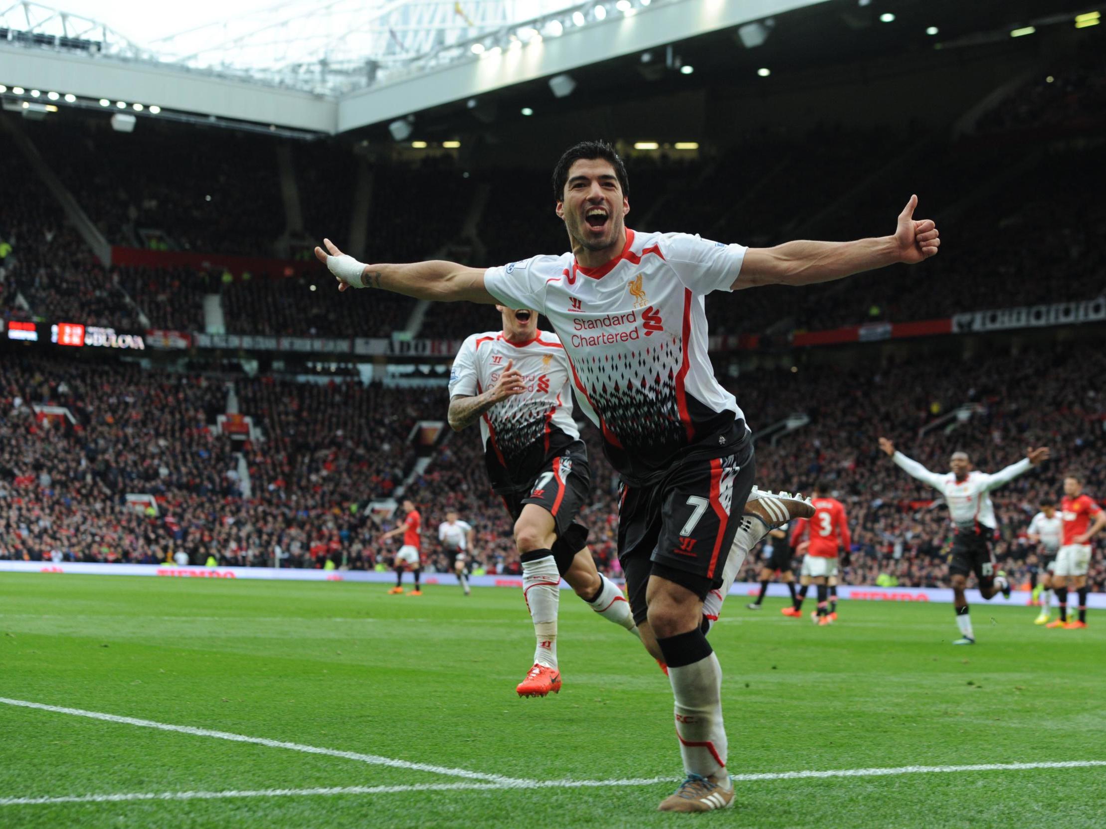 Suarez returns to Old Trafford on Wednesday