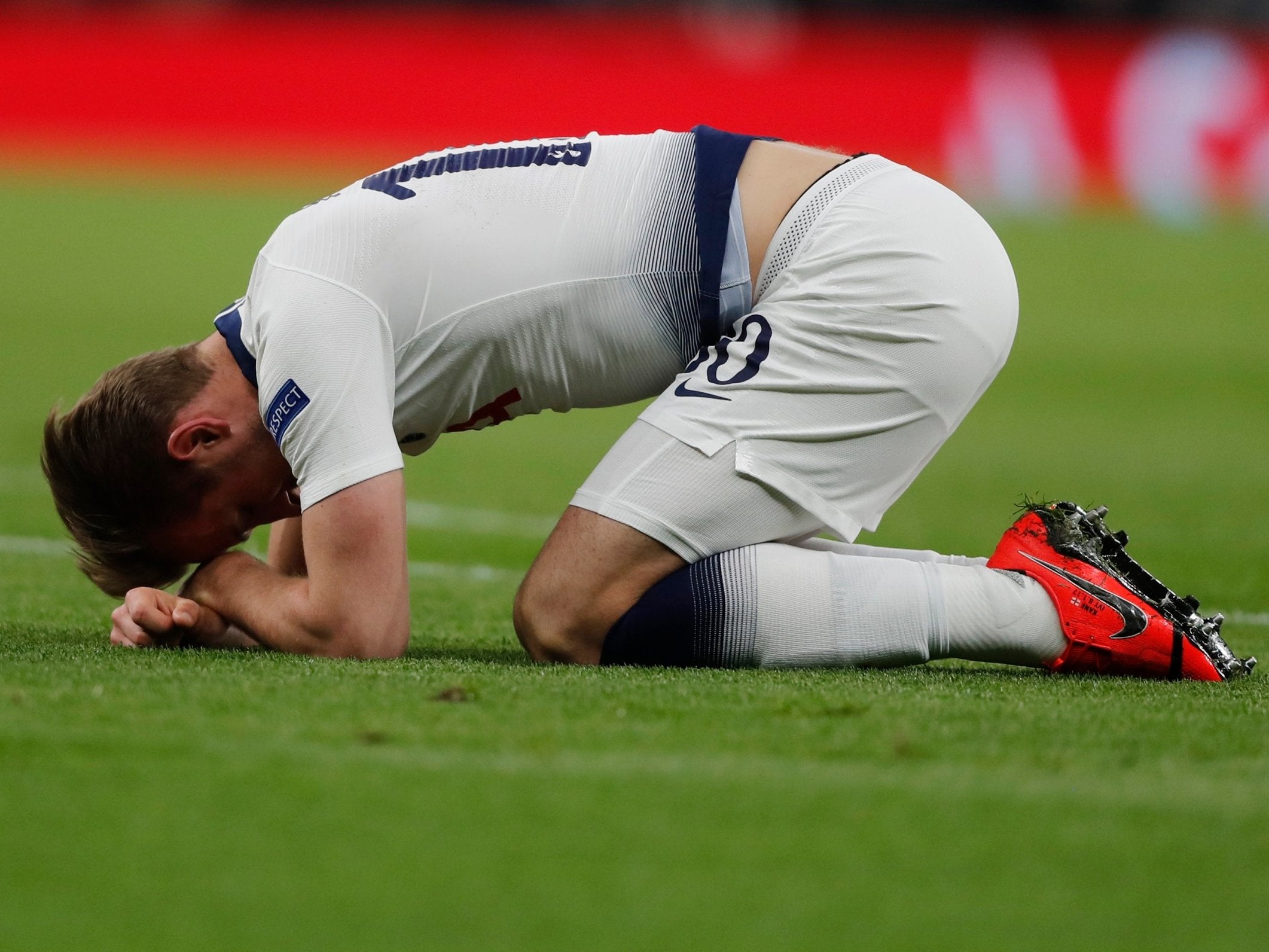 Harry Kane was in pain during the Champions League quarter-final