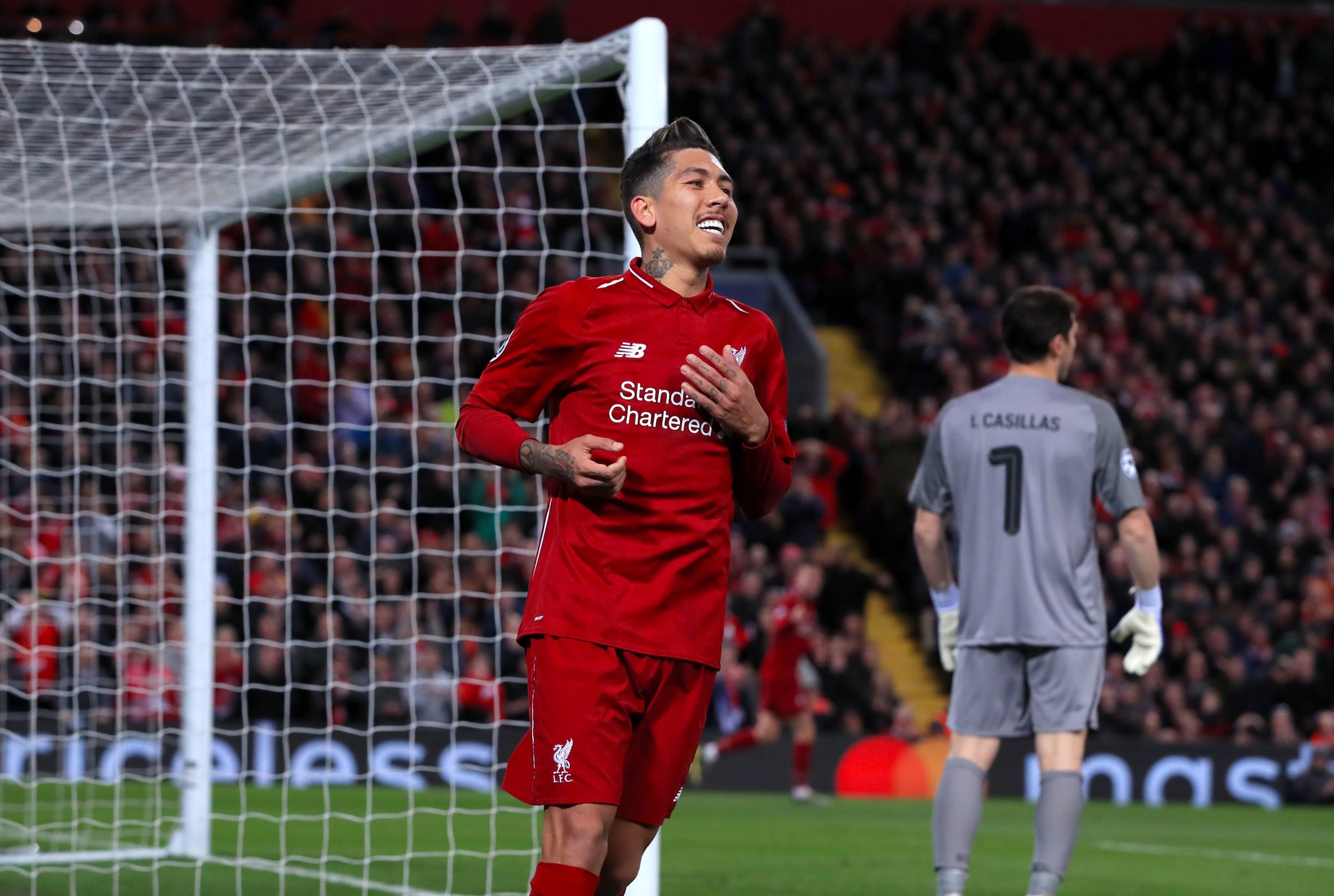 Firmino ended five games without a goal in Europe