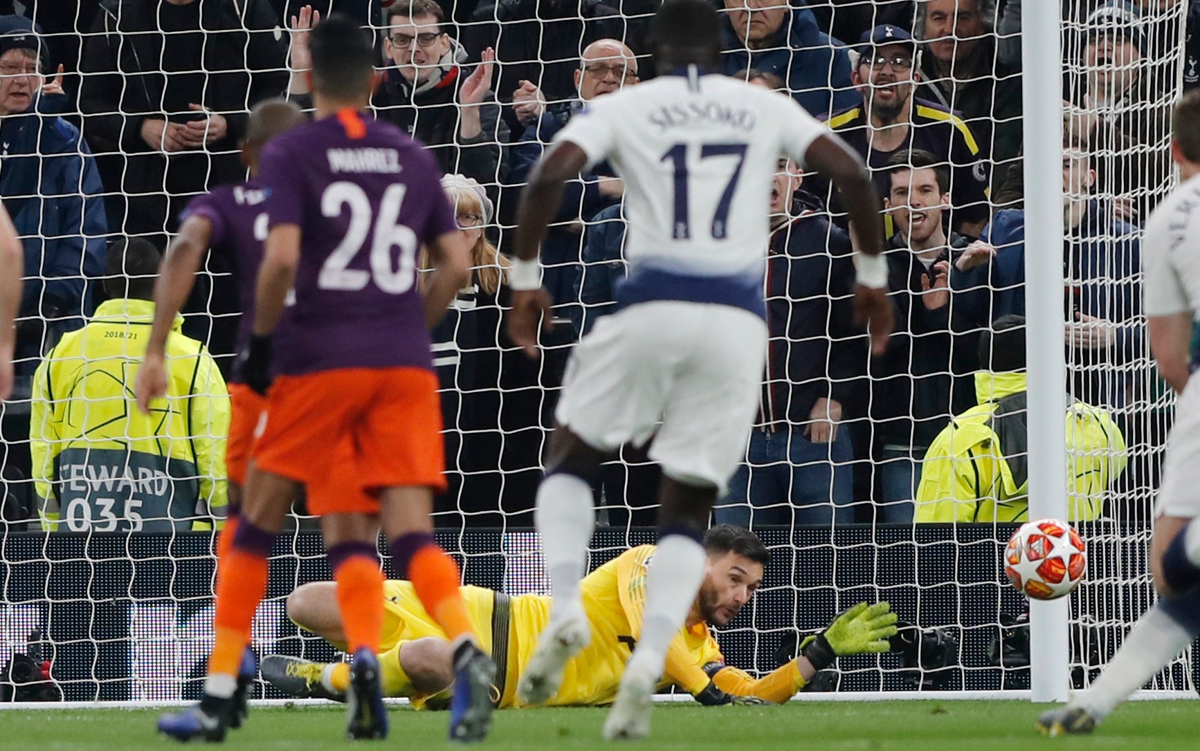 Hugo Lloris made a crucial save from Sergio Aguero's penalty