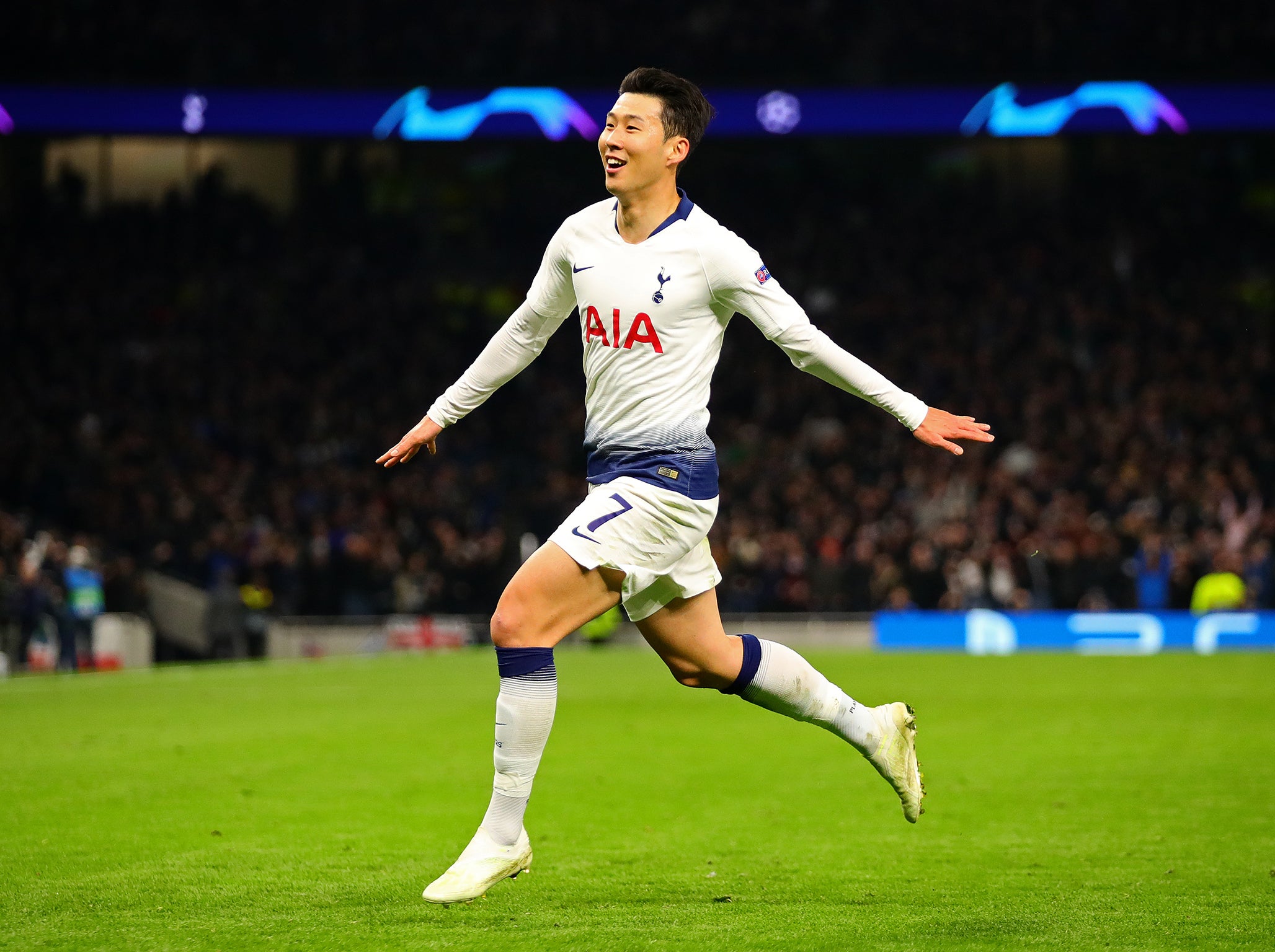 Son Heung-min scored the winning goal in the first leg