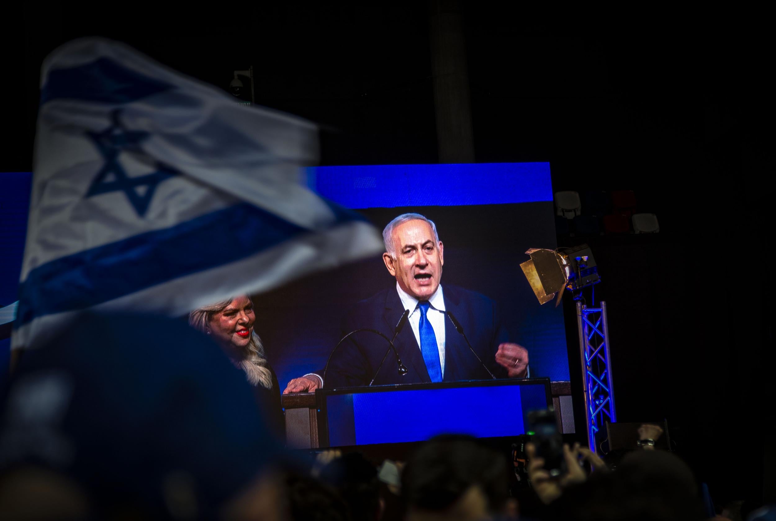 Israel's Netanyahu declares victory at his party headquarters shortly after rival Gantz does as well