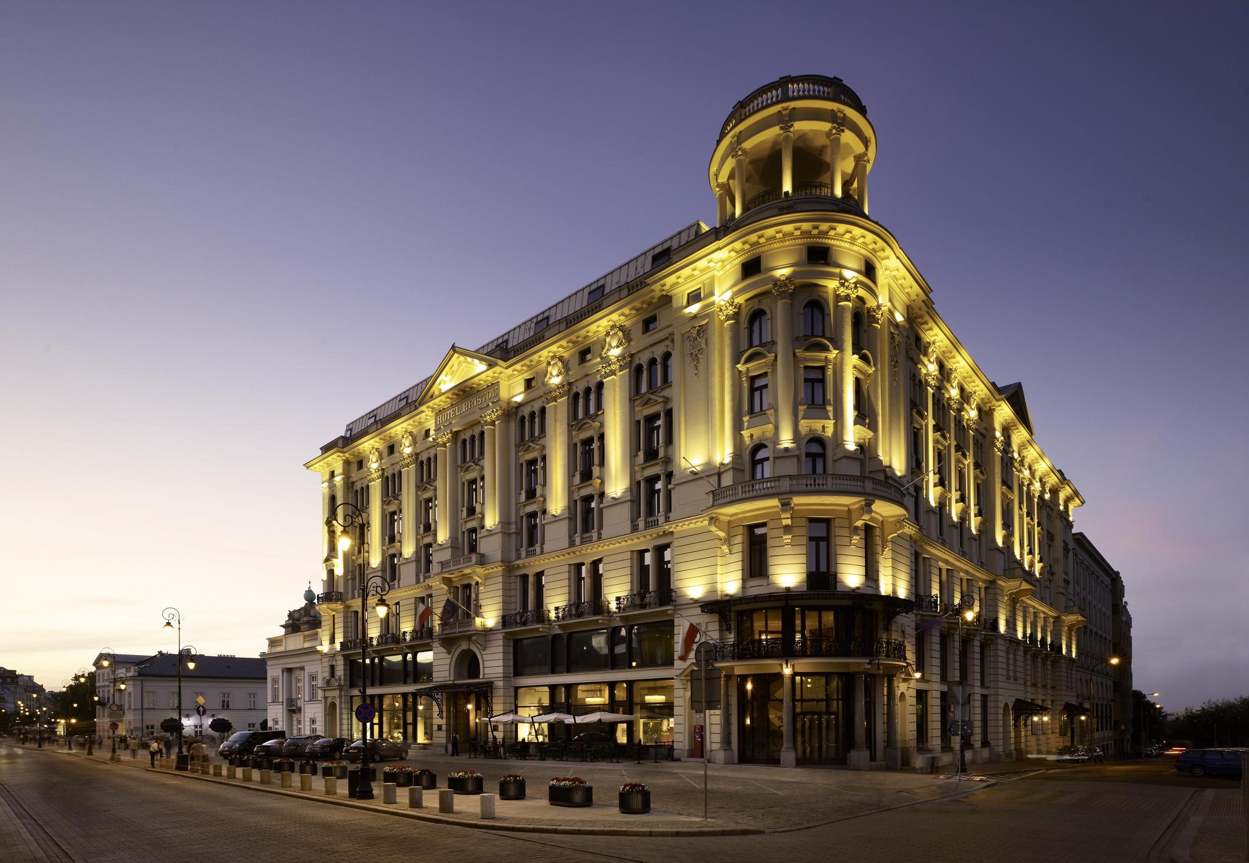 The Hotel Bristol occupies a prime spot in Old Town Warsaw