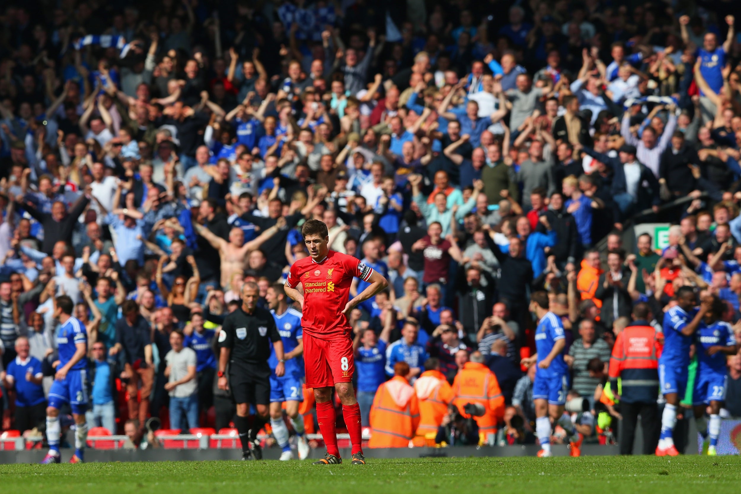 Liverpool wouldn't recover and City would go on to claim the title (Getty Images)