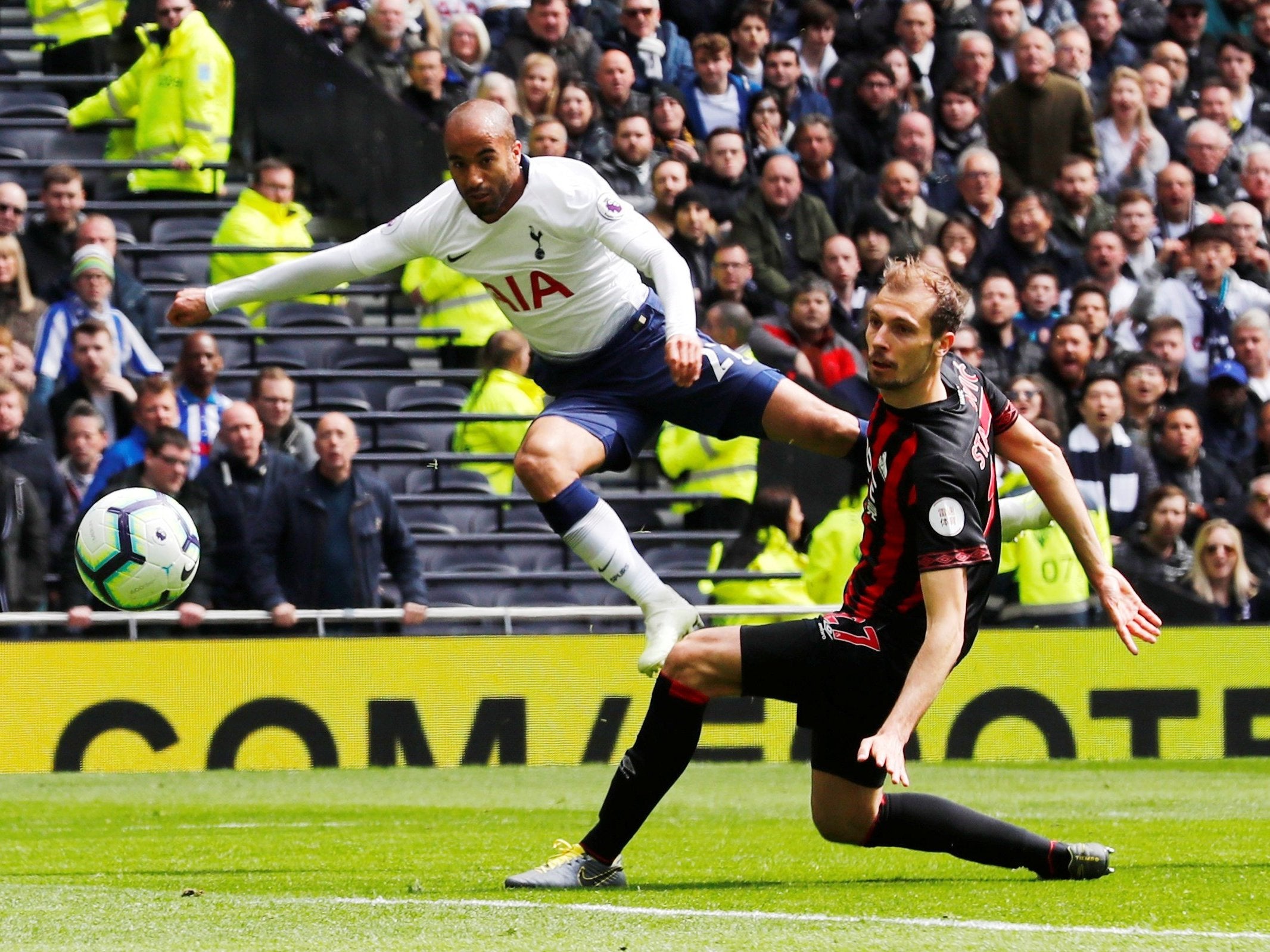 Lucas added Spurs' second before half-time