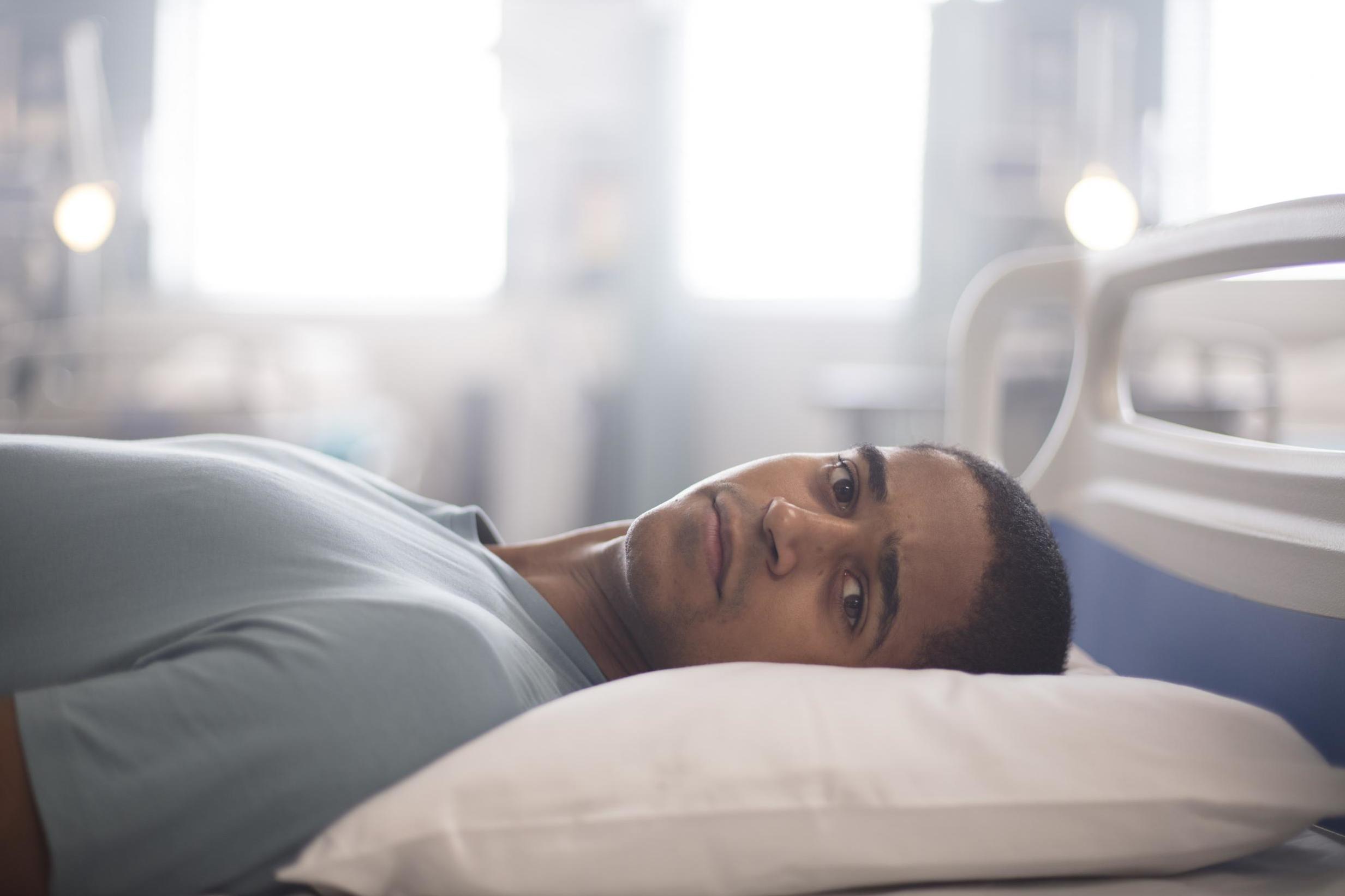 Alfred Enoch plays paraplegic soldier Jamie McCain in ‘Trust Me’