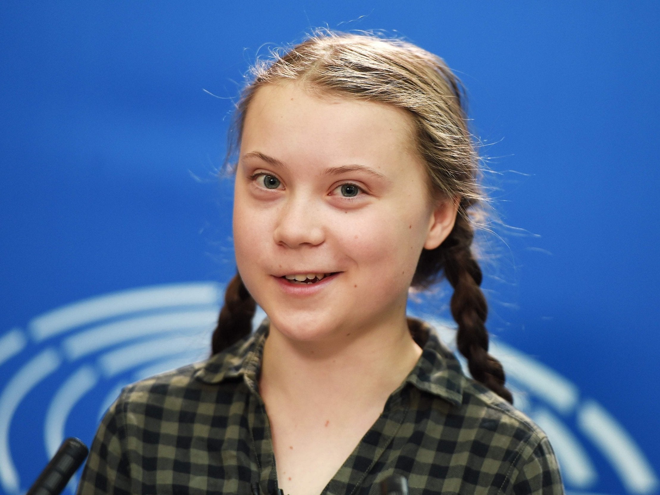 Greta Thunberg spoke at the European Parliament on 16 April