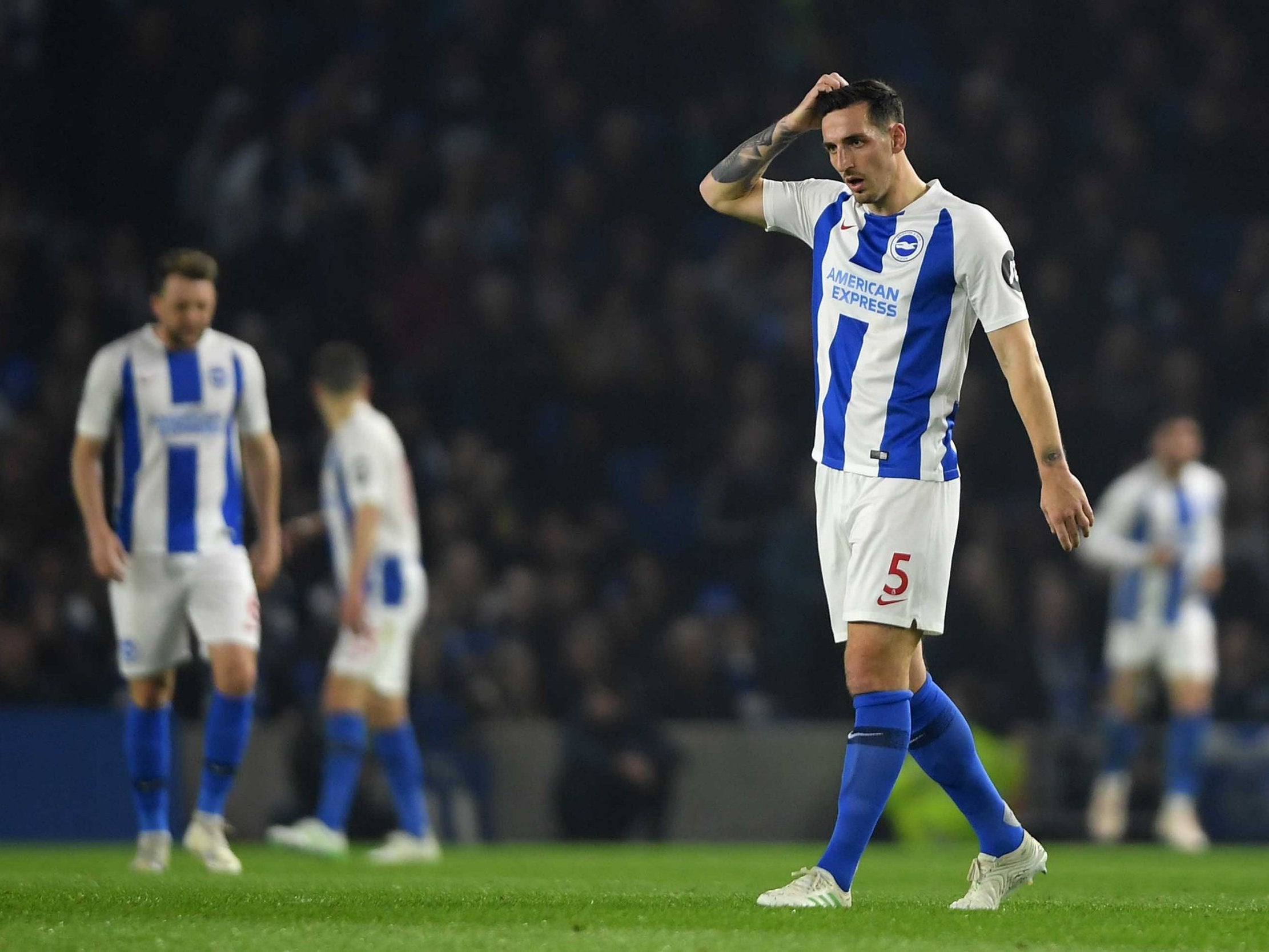 Lewis Dunk was outstanding for the hosts against Tottenham