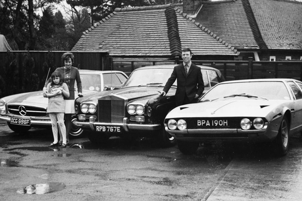 Reed in 1970 with his wife June and their daughter Donna