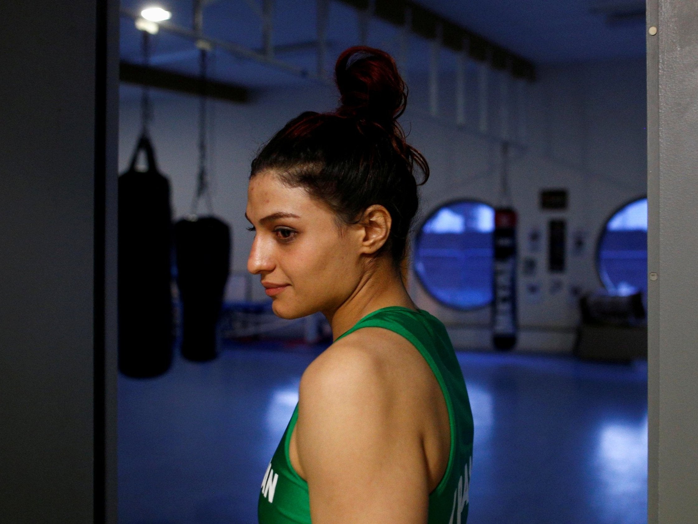 Iranian boxer Sadaf Khadem