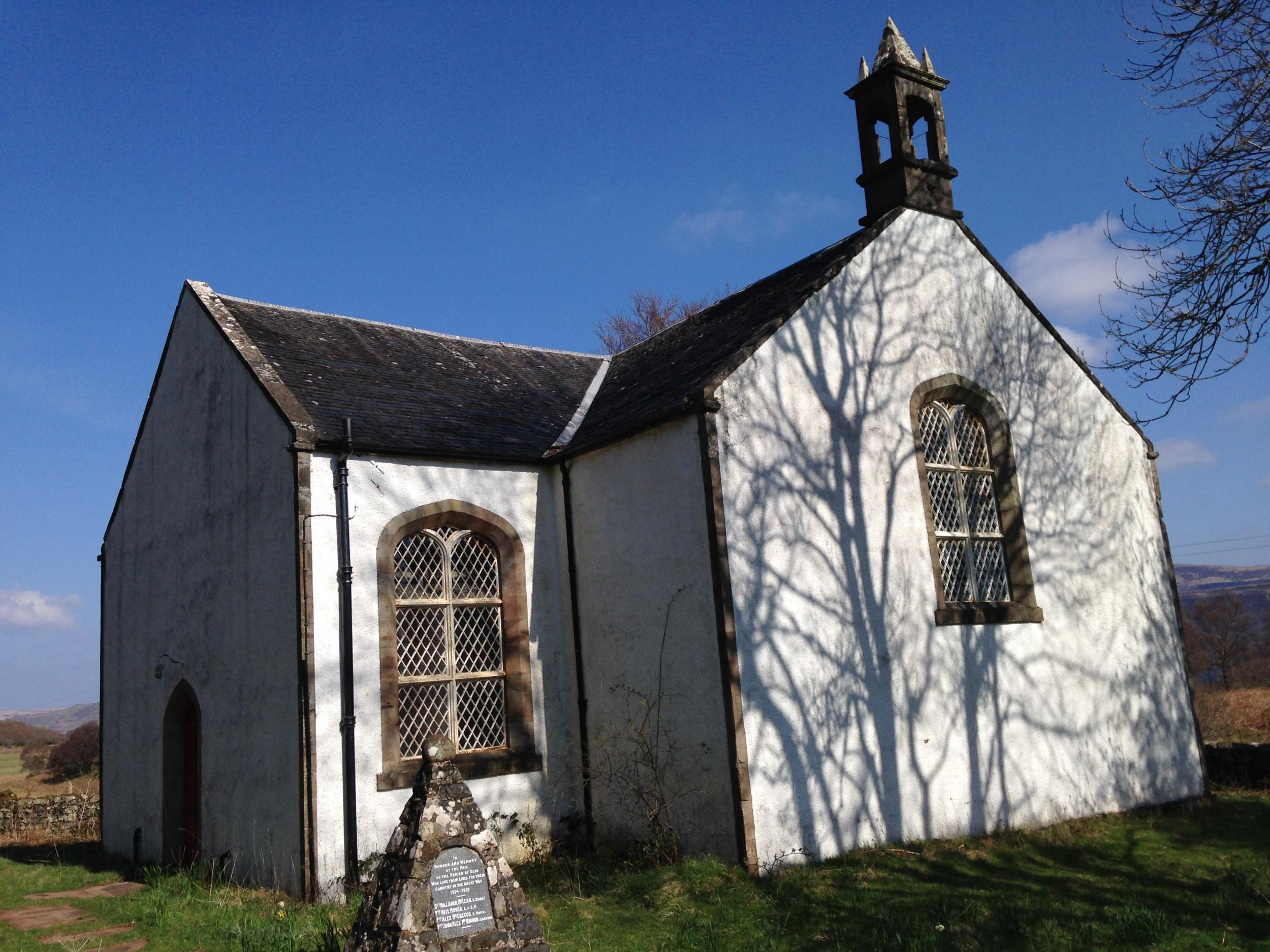 The listed Ulva church