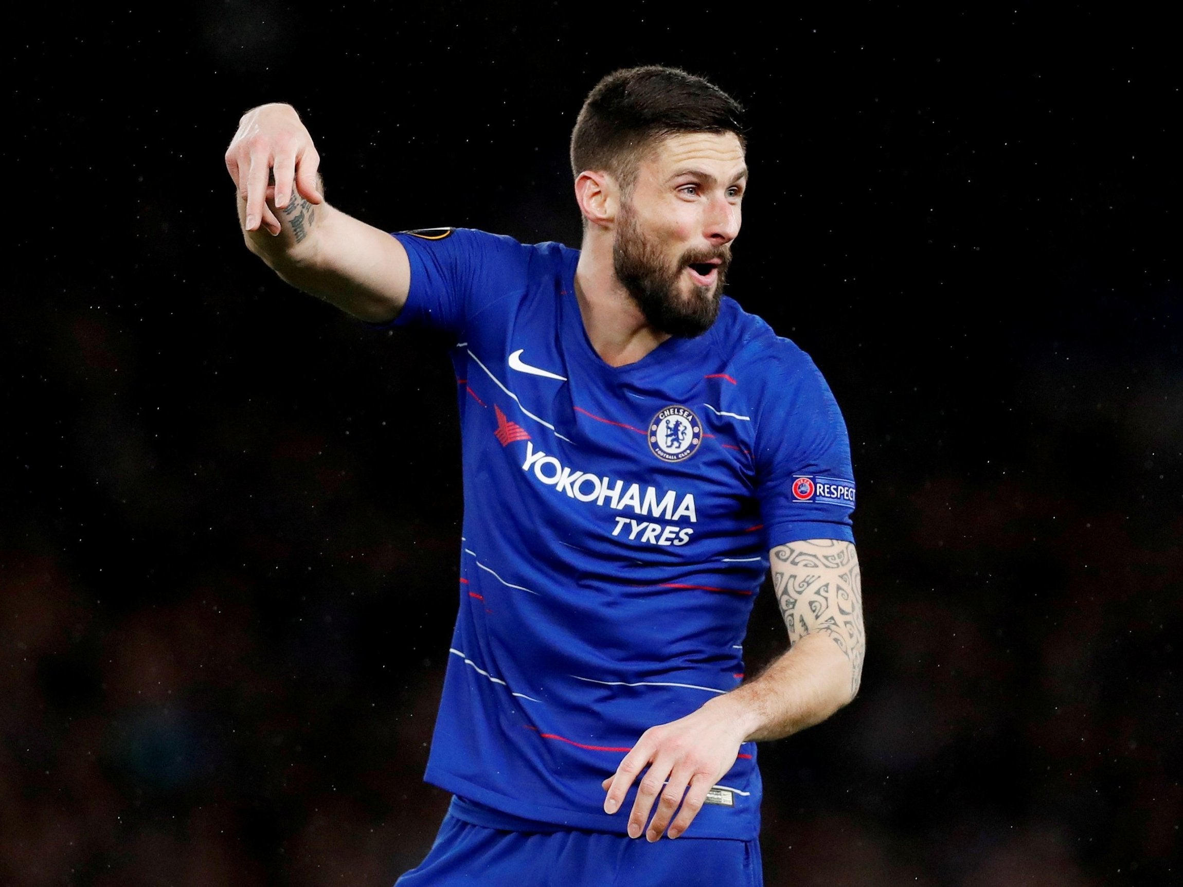 Olivier Giroud has played a key role in Chelsea’s Europa League campaign