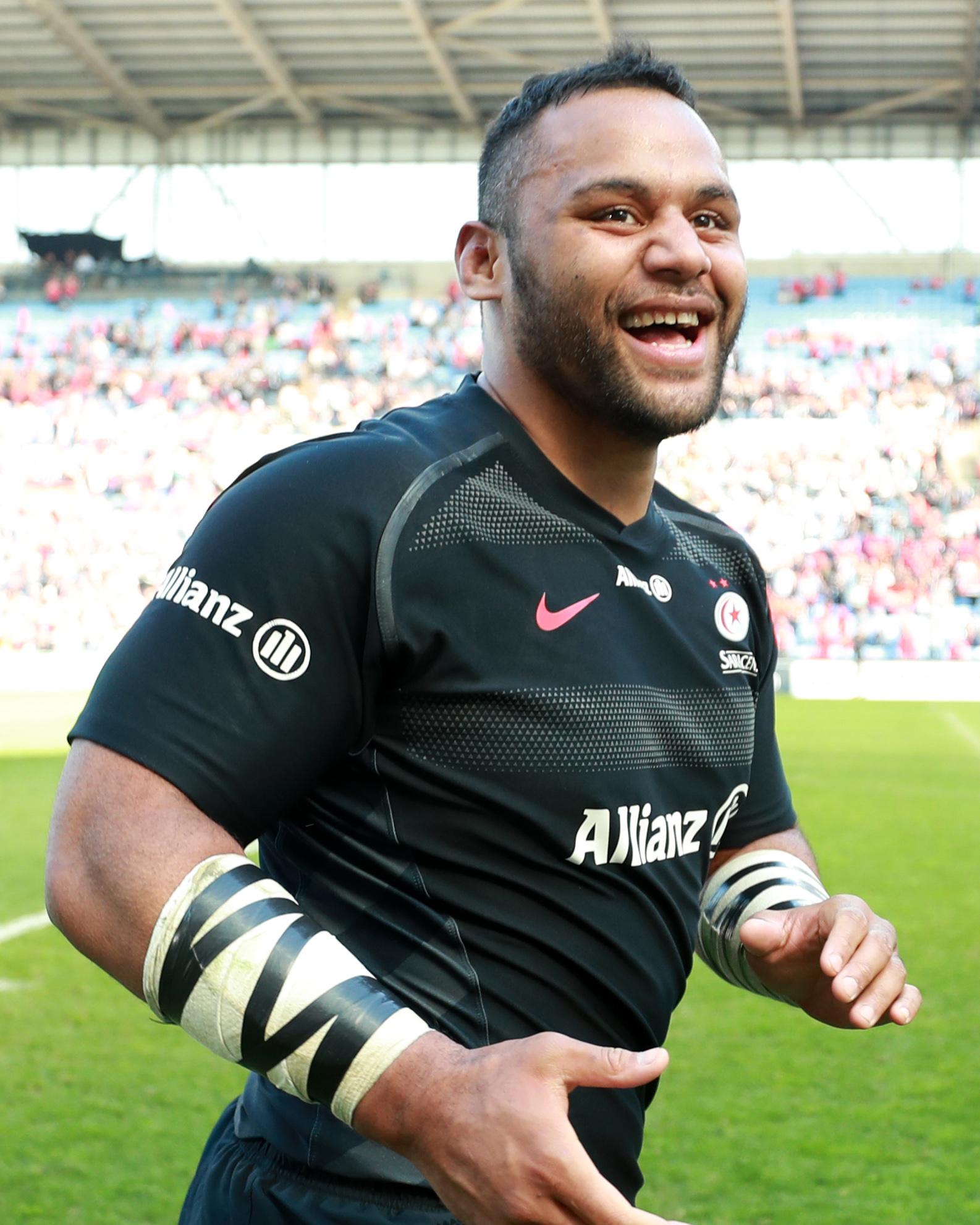 Vunipola celebrated the victory after a difficult week (Getty)