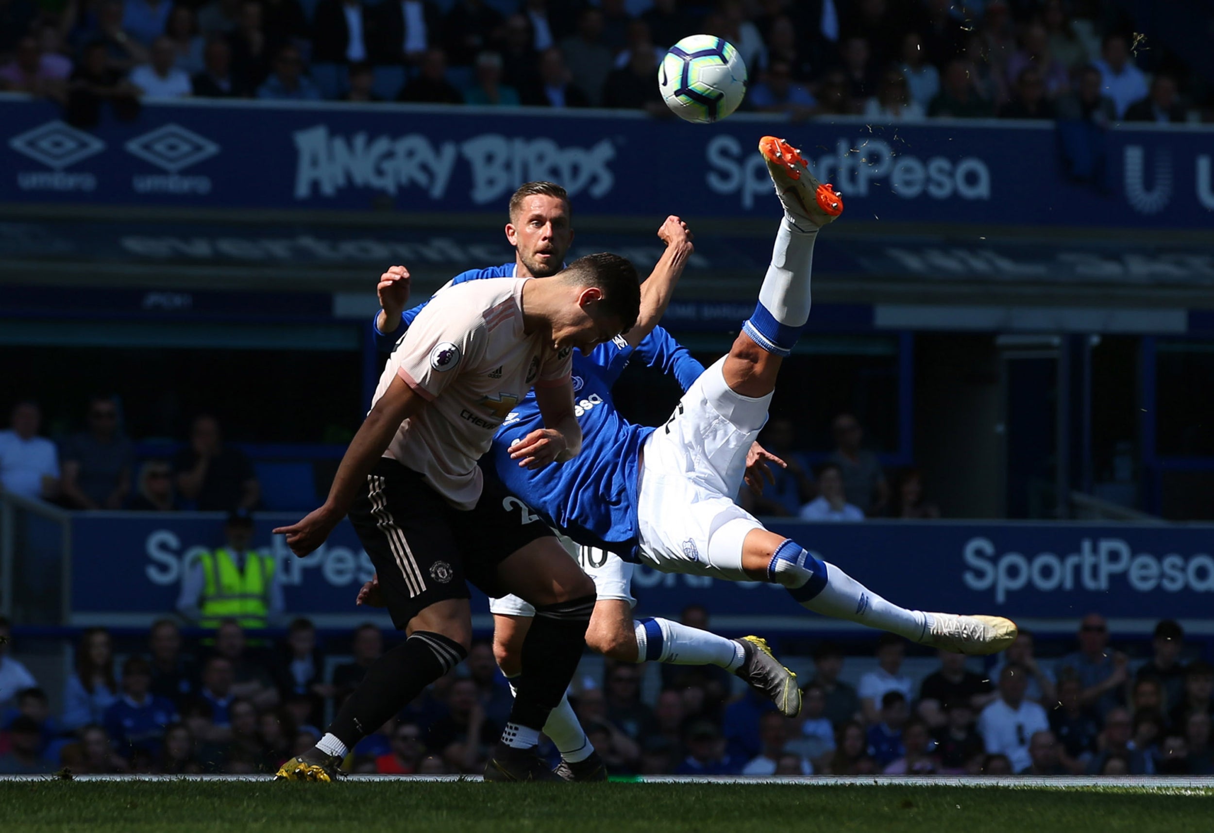 Richarlison opens the scoring with an overhead kick (Getty)