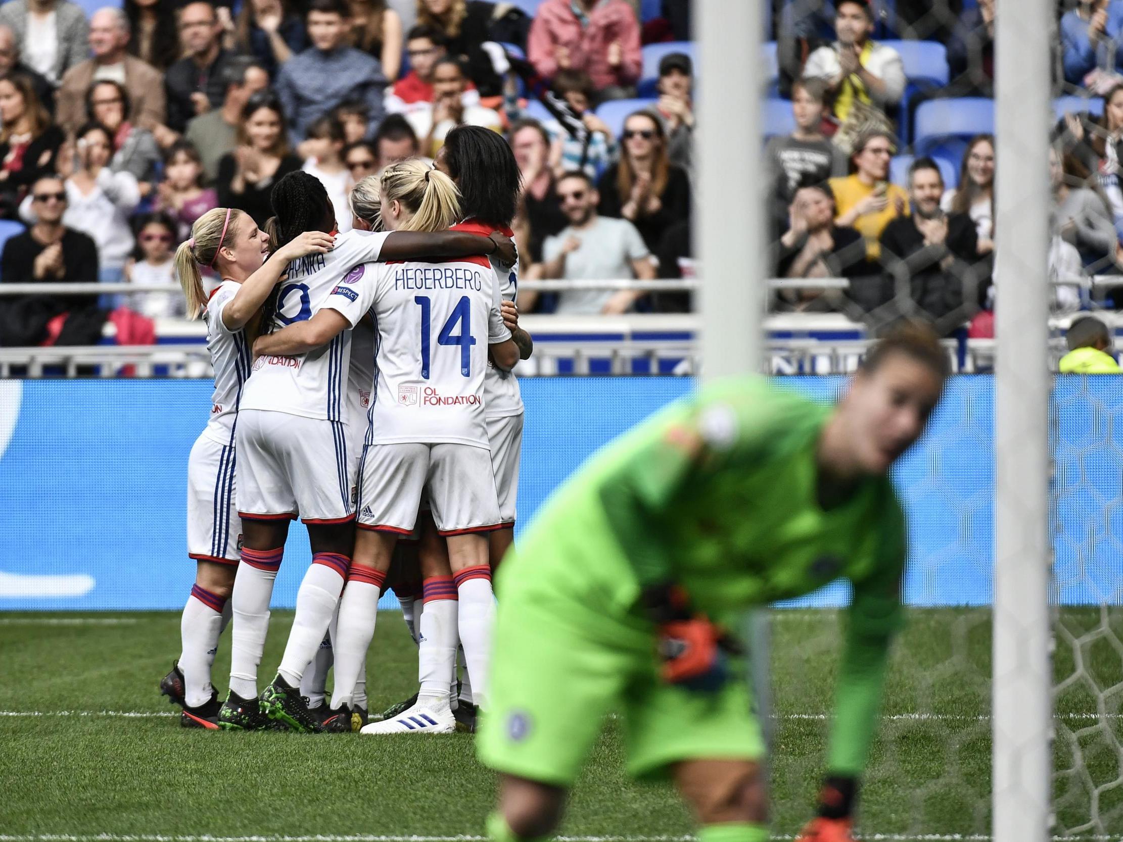 Lyon head into the second leg with a slender one-goal lead