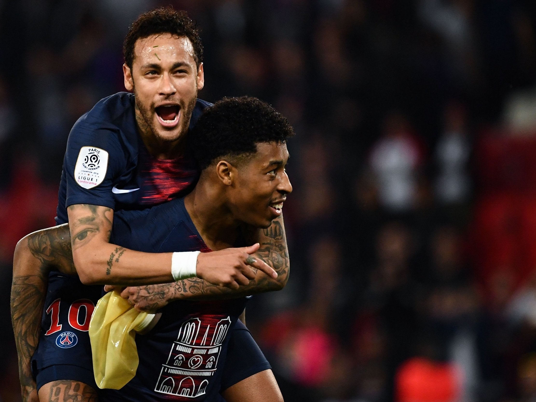 Paris Saint-Germain won their sixth Ligue 1 title in seven years