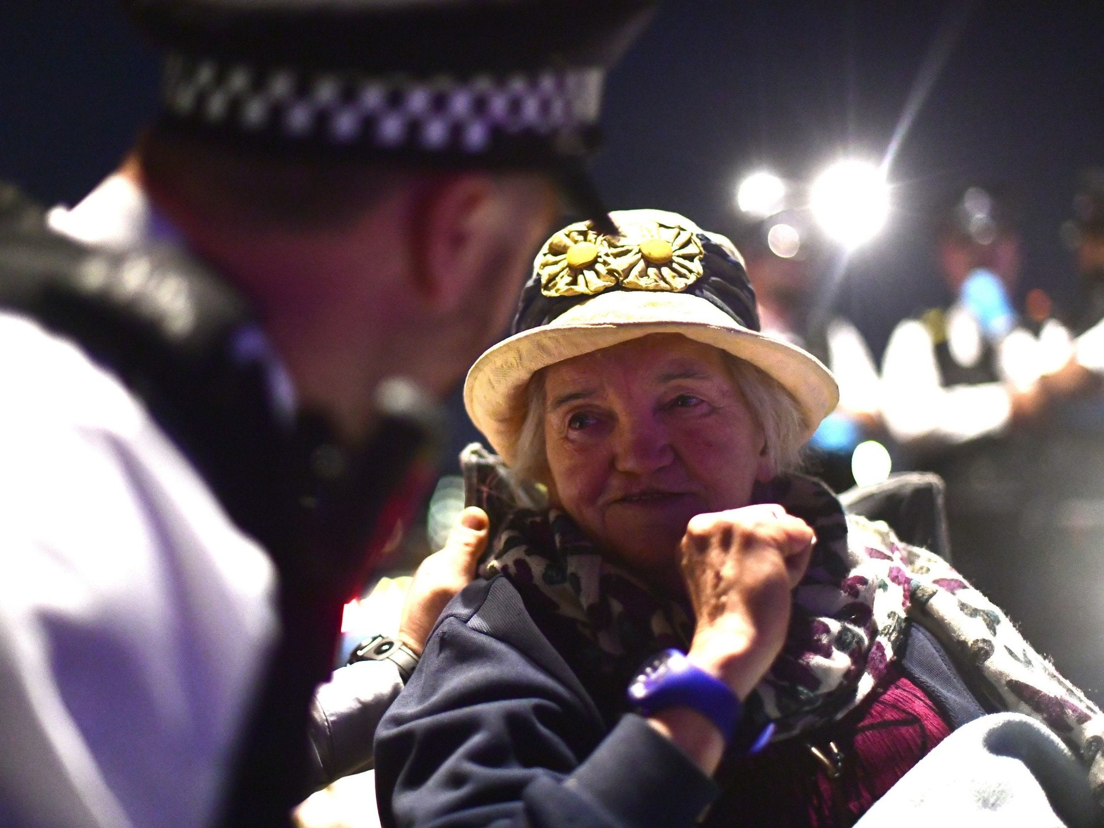 Police remove Extinction Rebellion demonstrators from Waterloo Bridge in London