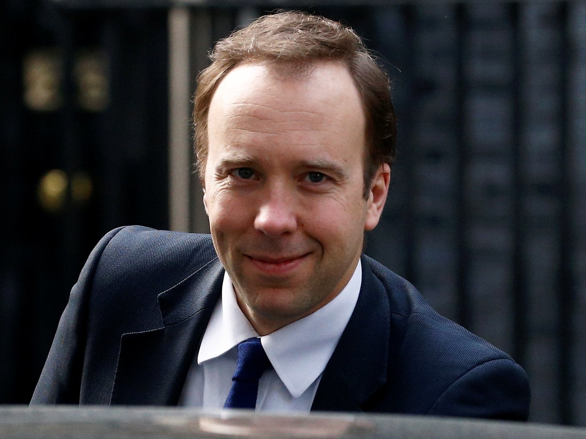 Matt Hancock is photographed outside Downing Street