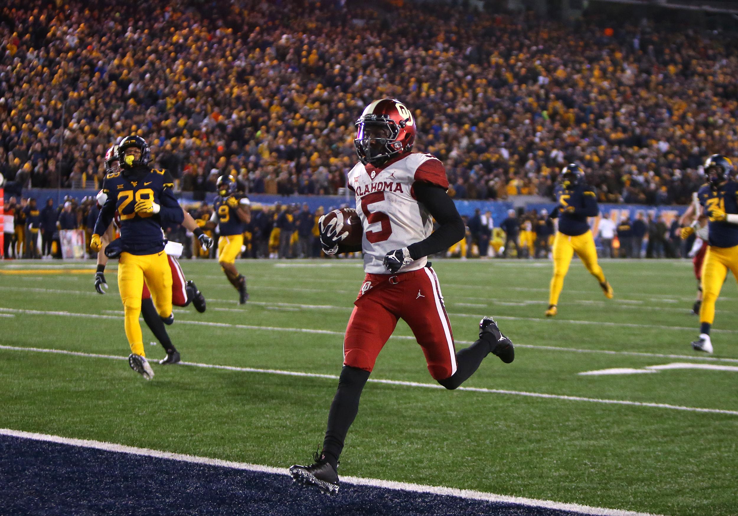 Marquise Brown is the most explosive receiver in the draft but could fall due to injuries