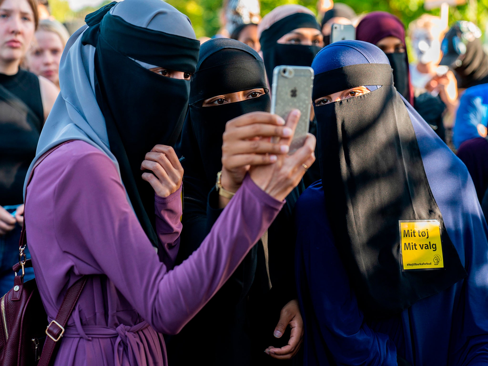 In Saudi Arabia, the abaya and niqab, allowing only women's eyes to show, are not legally imposed (AFP/Getty Images)