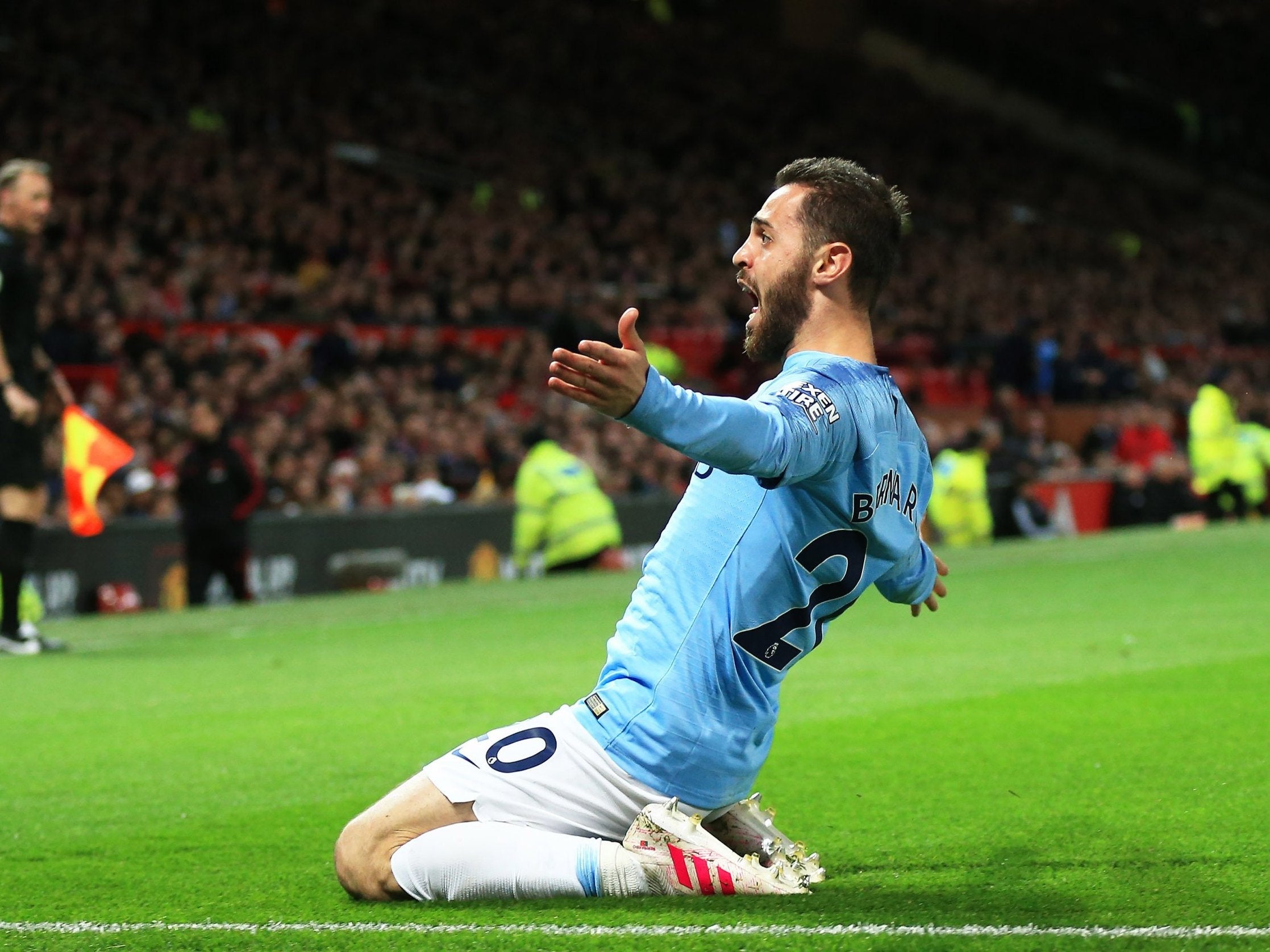 Bernardo celebrates breaking the deadlock