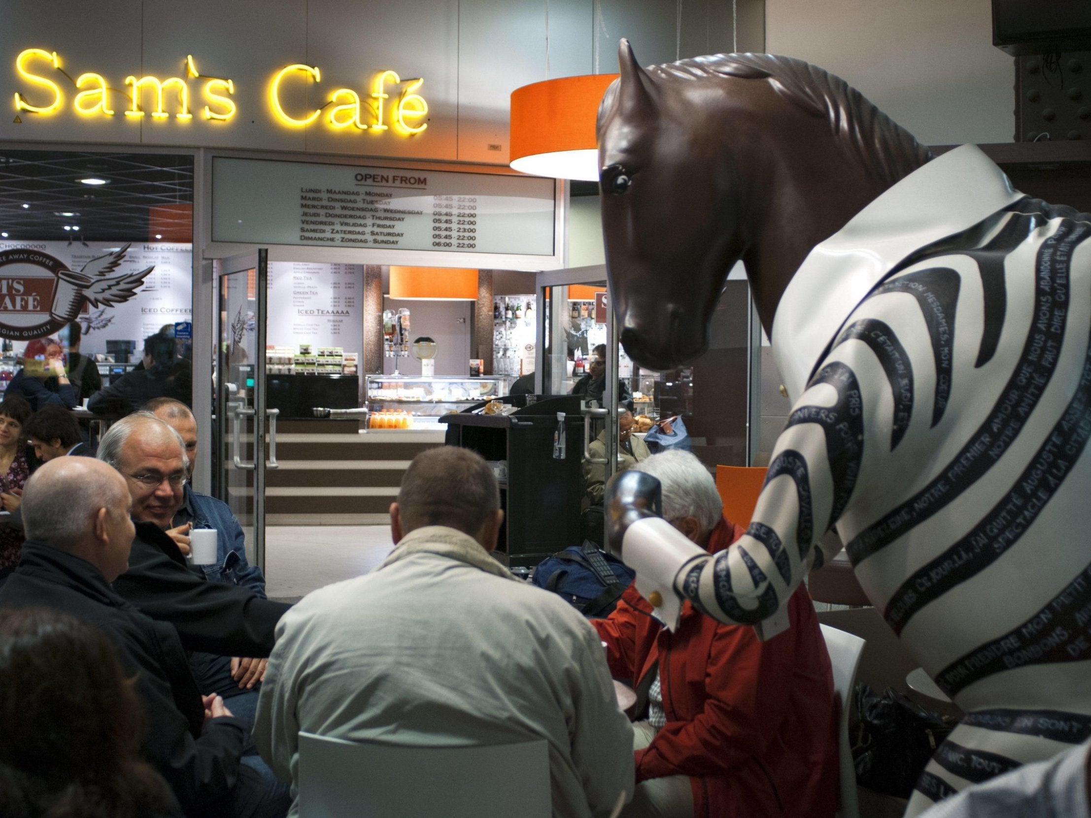 Campaigners argued that Sam the horse-zebra epitomises the surreal spirit of Brussels