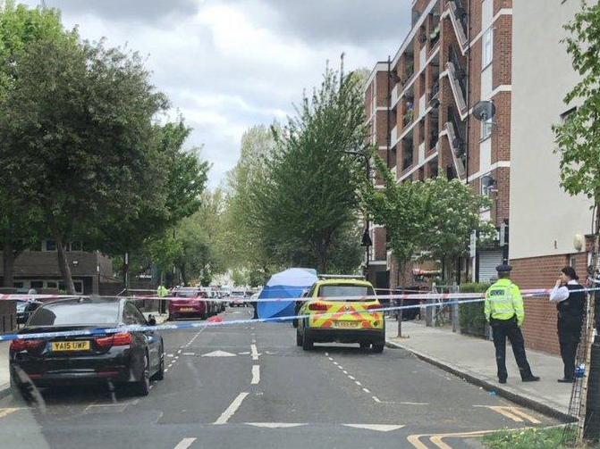 Police cordon on Frampton Park Road