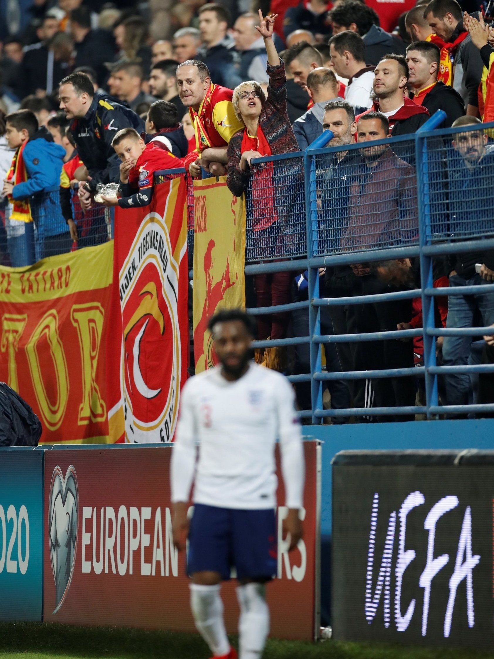 Montenegro fans will serve a one-match stadium ban