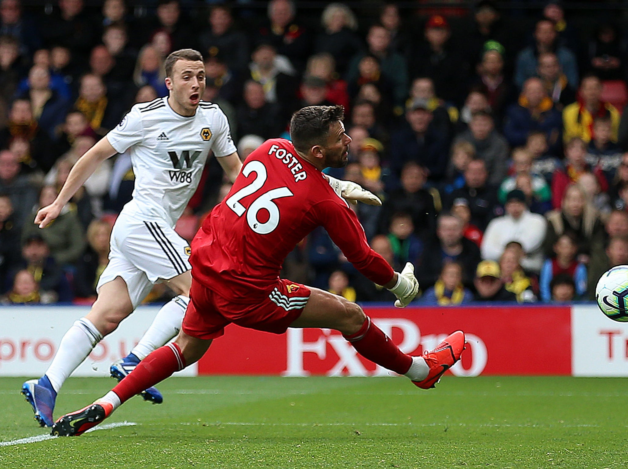 Diogo Jota secured all three points for Wolves