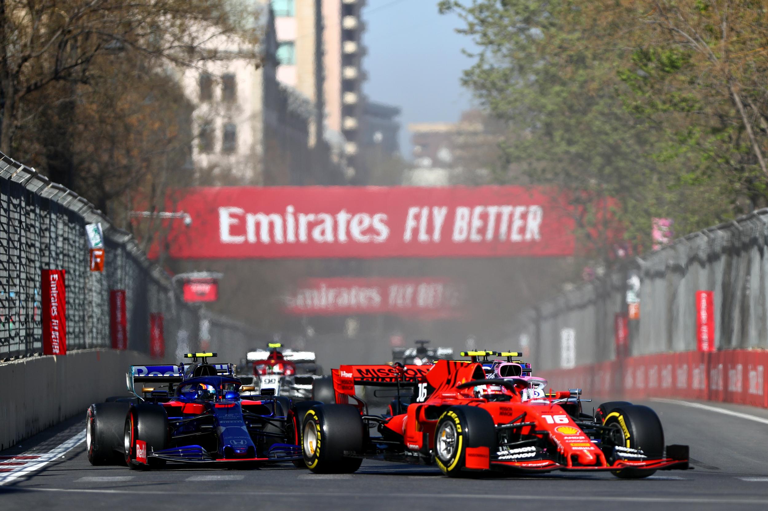 Charles Leclerc made light work of cutting through the field on his way to fifth (Getty)