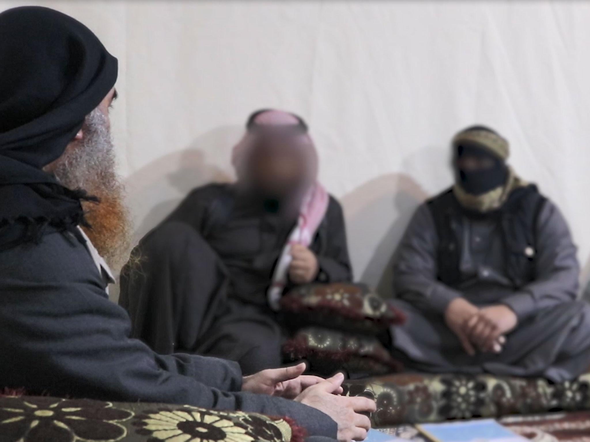 Abu Bakr al-Baghdadi appears in a new video released by Isis on 29 April 2019