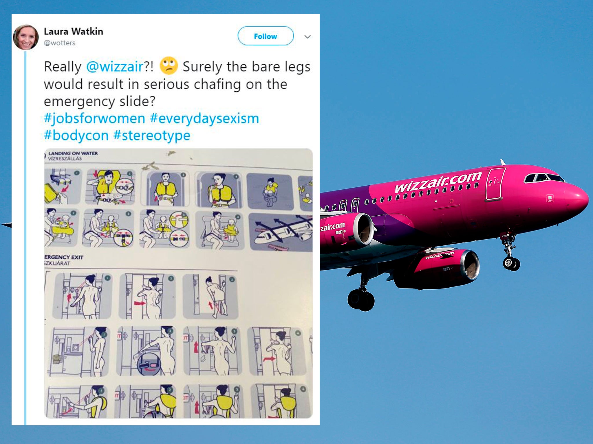 Wizz Air's safety card has raised a few eyebrows