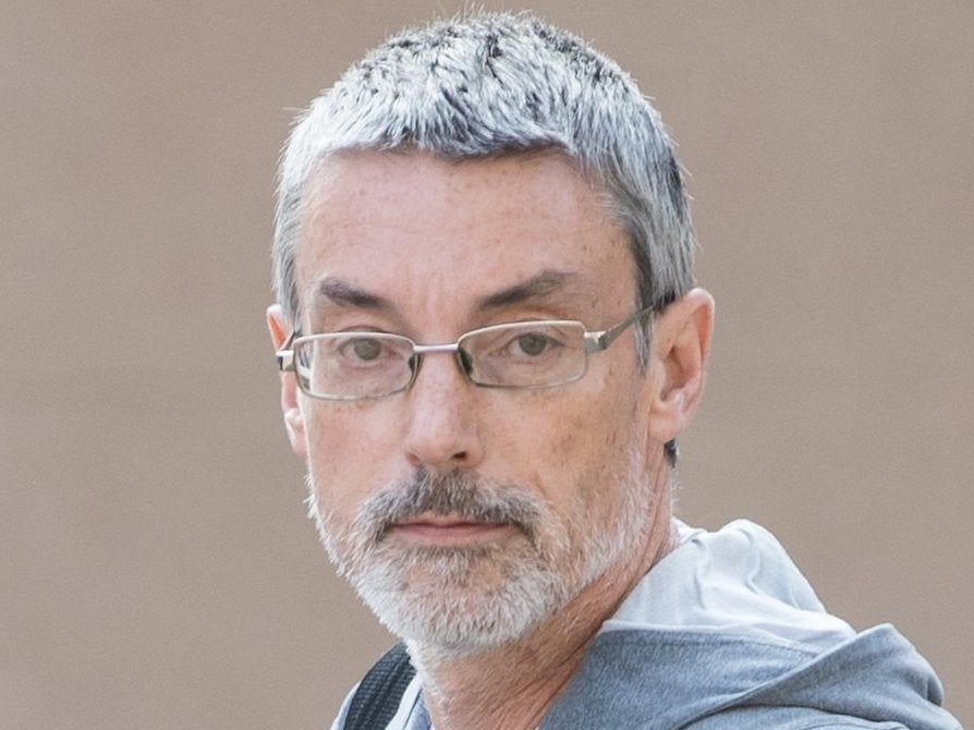 Simon Hayes arriving at Worcester Crown Court