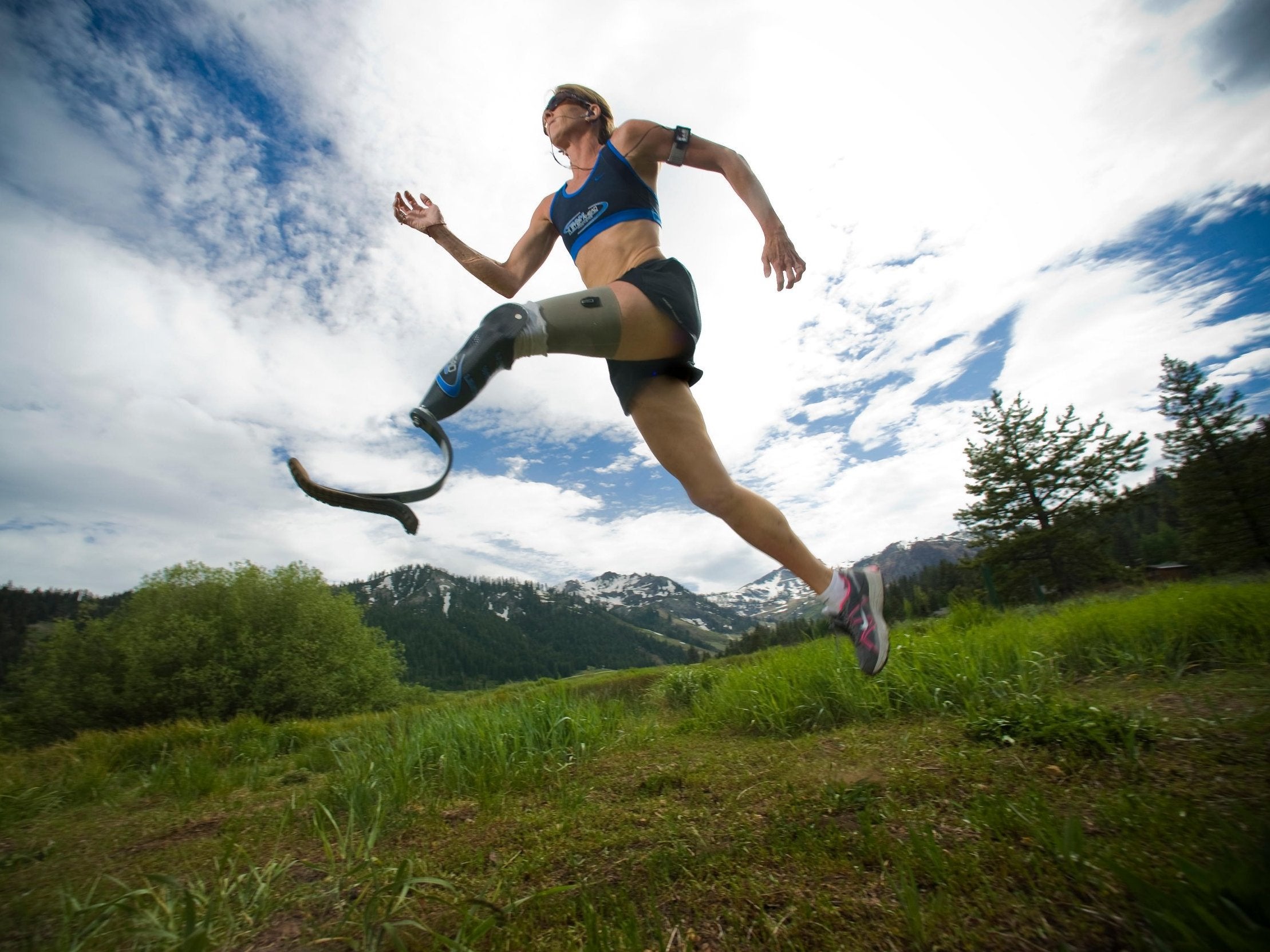 Palmiero-Winters running in Squaw Valley, California in 2010