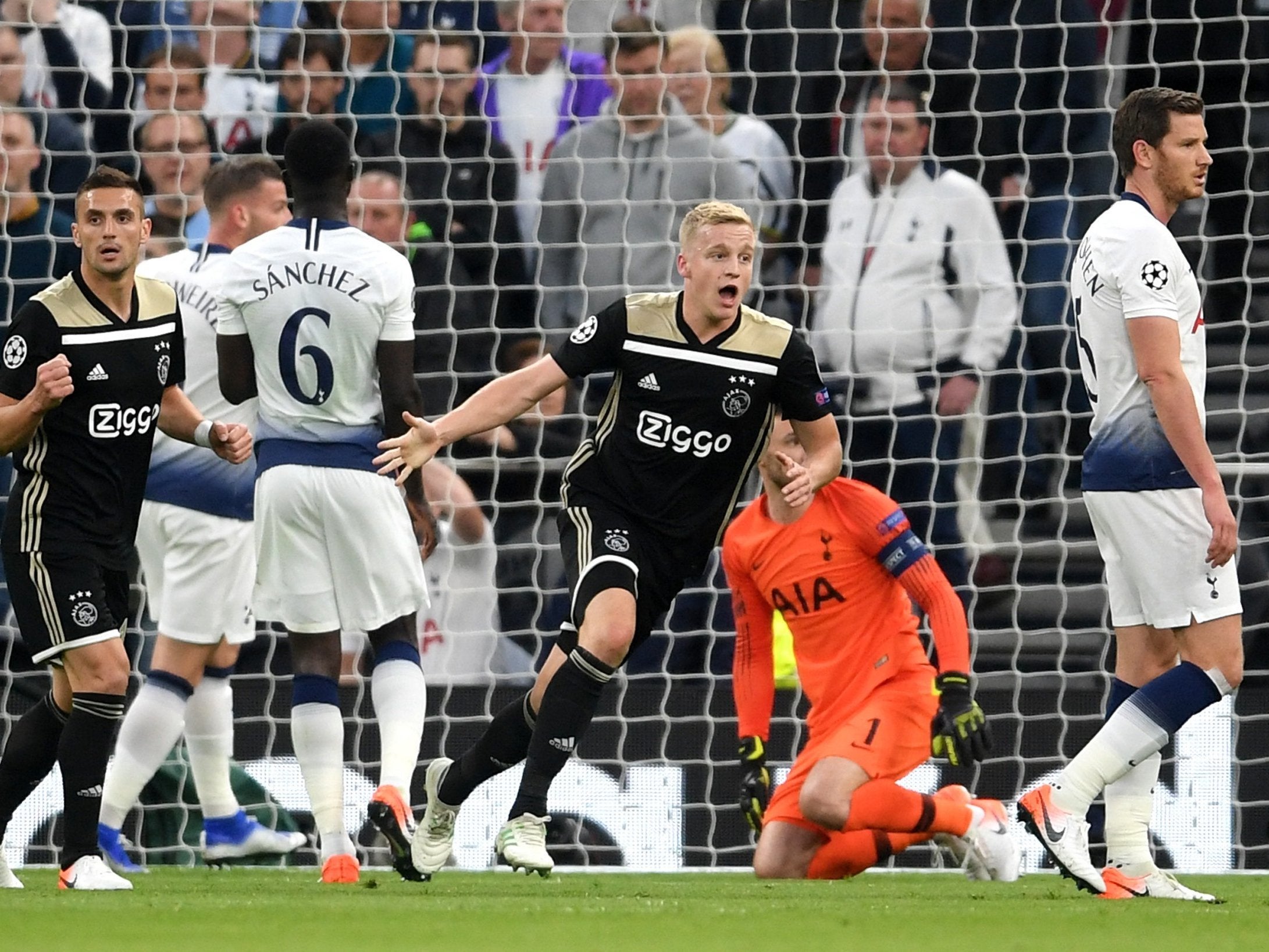 Donny van de Beek's goal has Spurs on the back foot