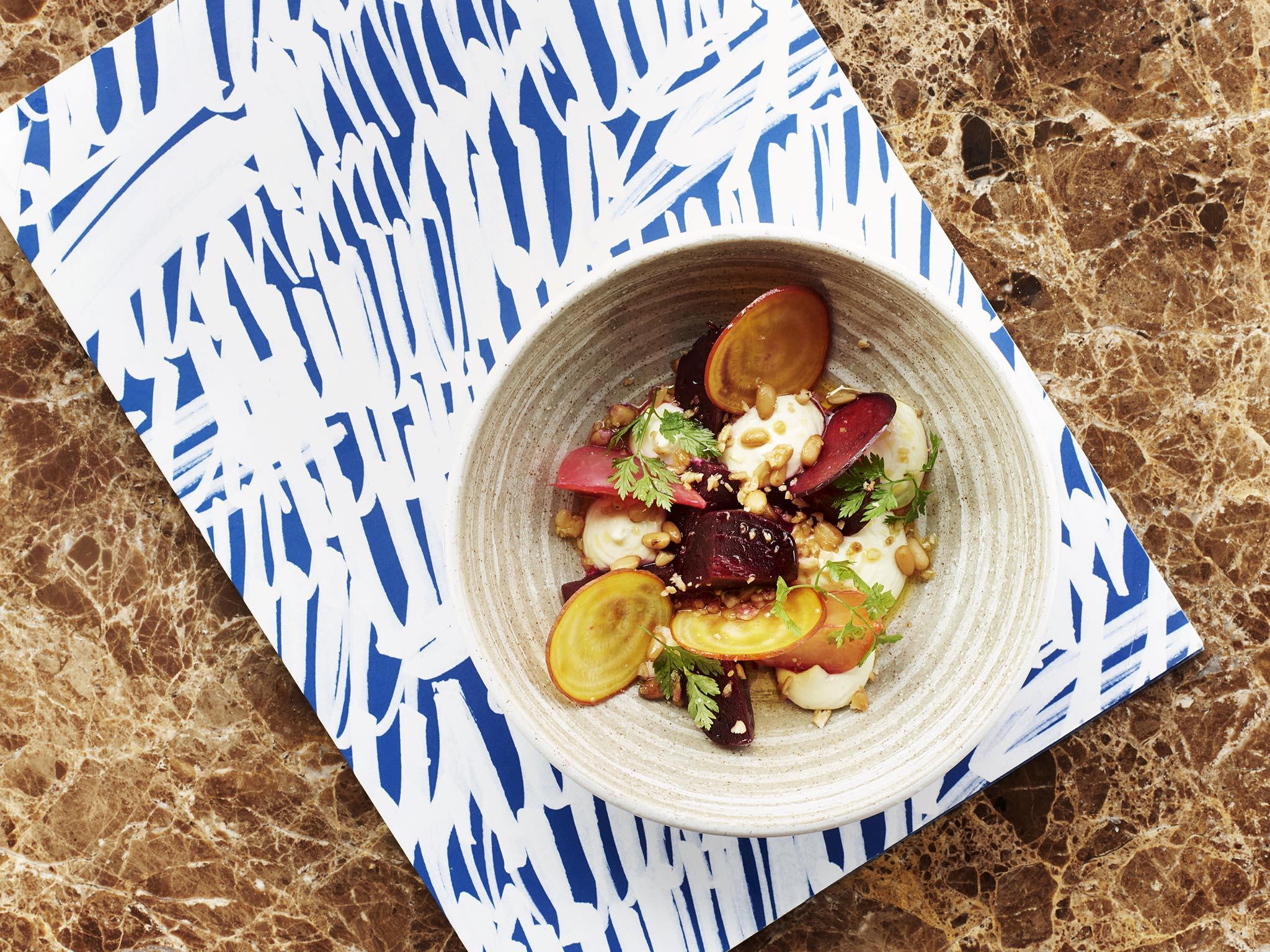 Craft in Greenwich has bee hives on top of the restaurant and uses herbs from the meadow opposite in its cocktails