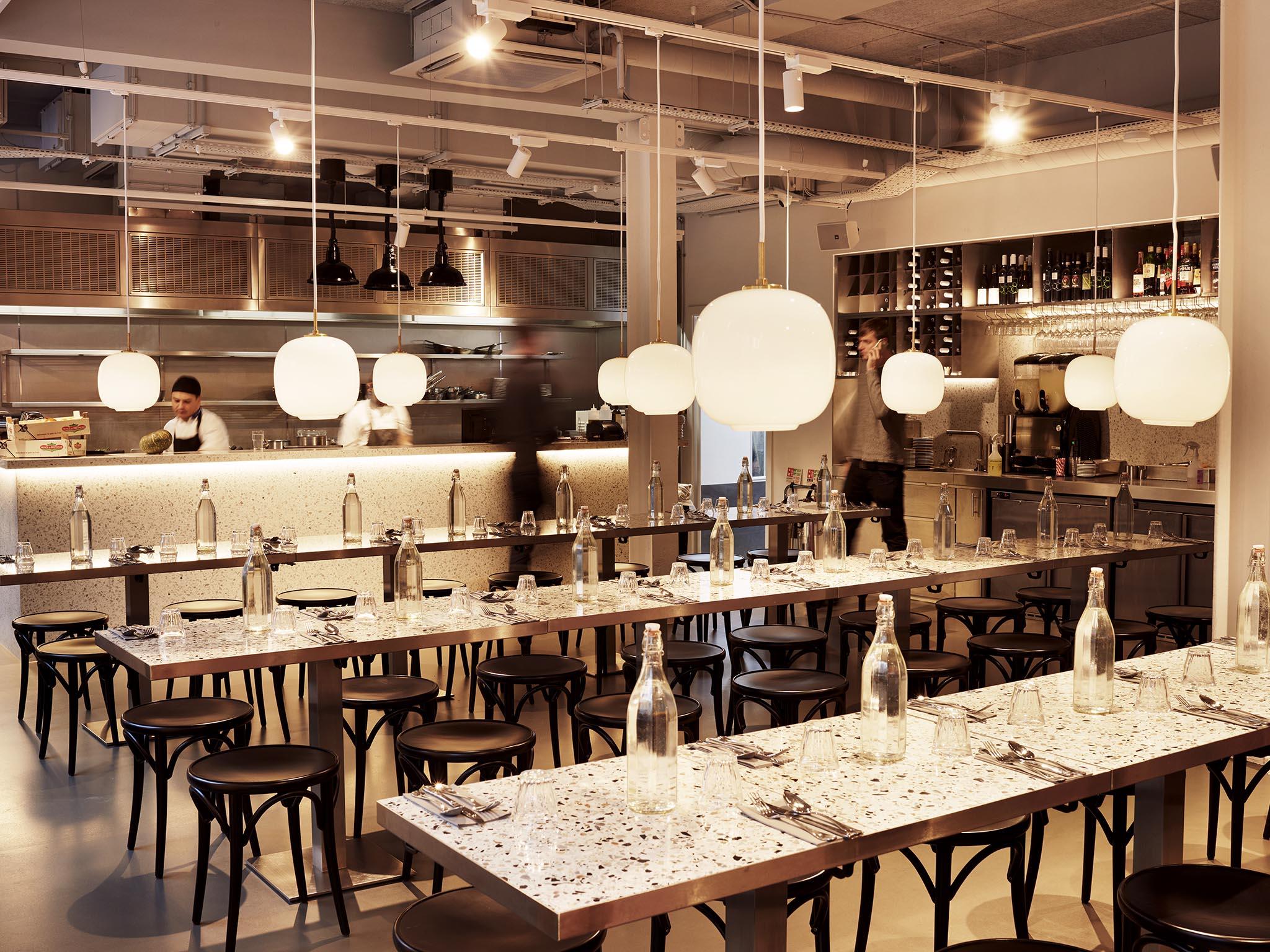 Parle now runs four restaurants, including this one, Palatino, near Old Street in east London