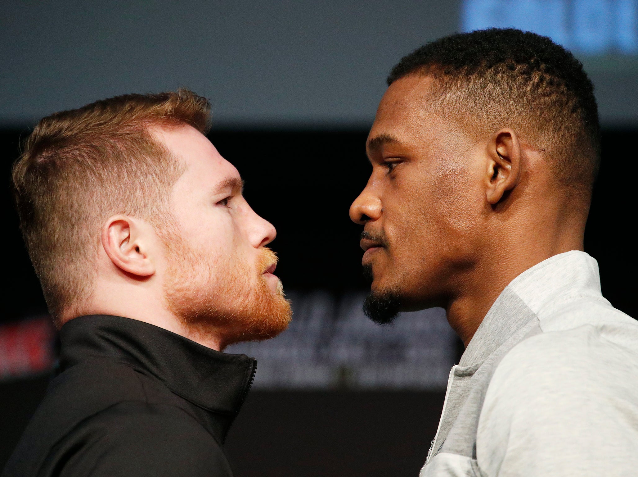 Canelo and Jacobs face-off