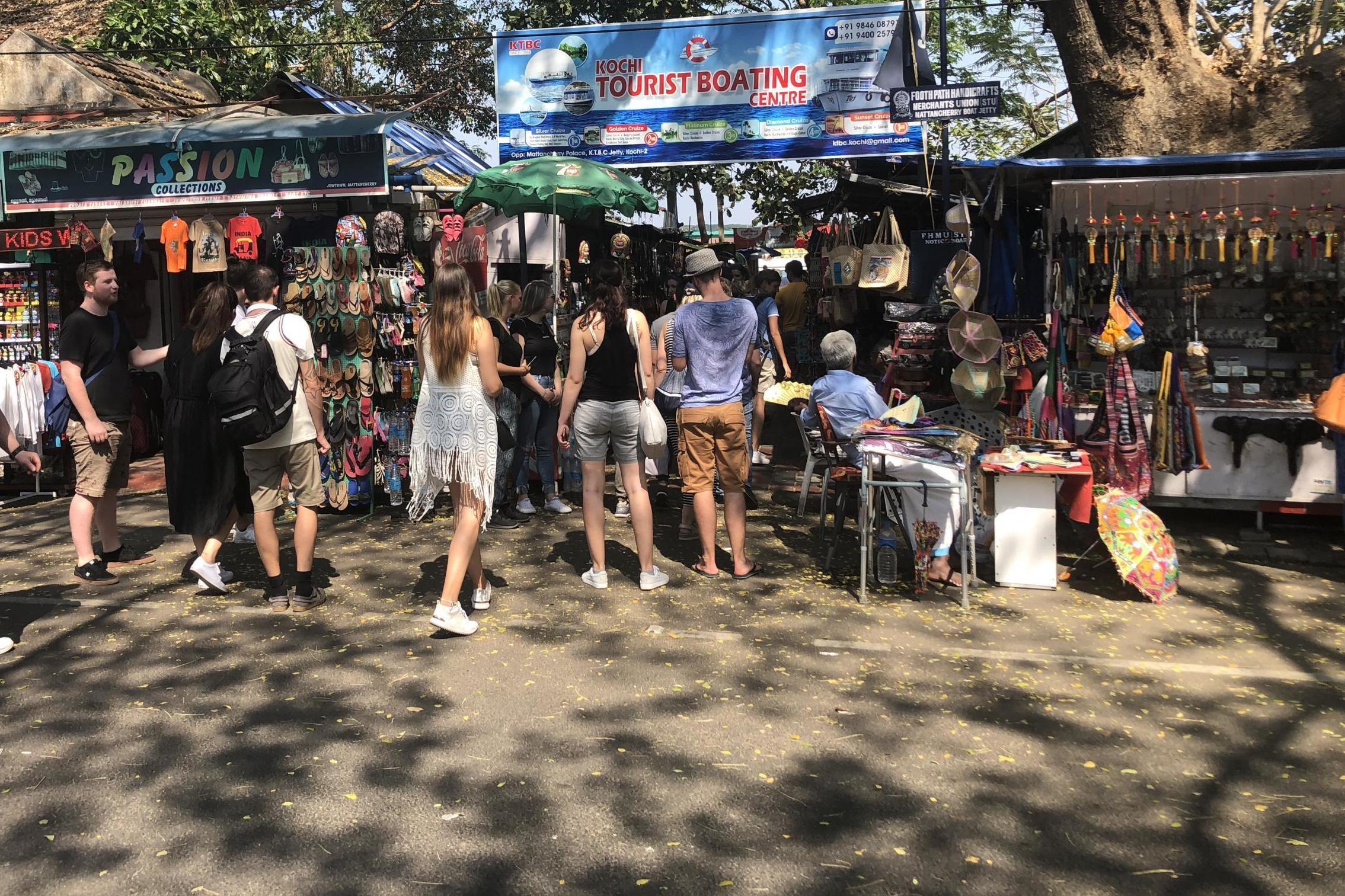 Distant dreams: tourists in Cochin, Kerala, where the Gowers' nightmare journey home began