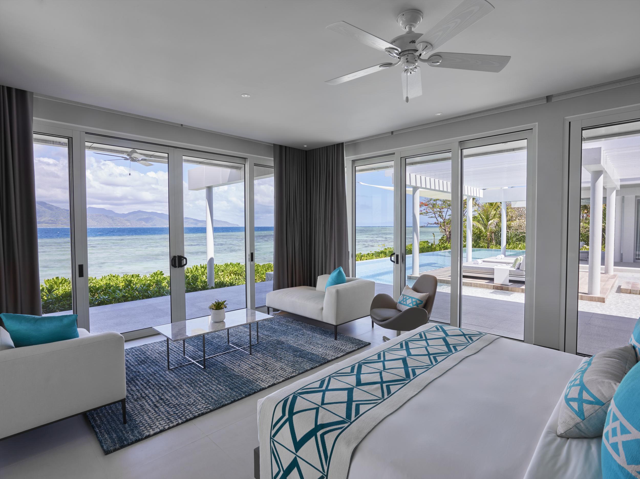 The villas boast floor-to-ceiling windows (Banwa Private Island)