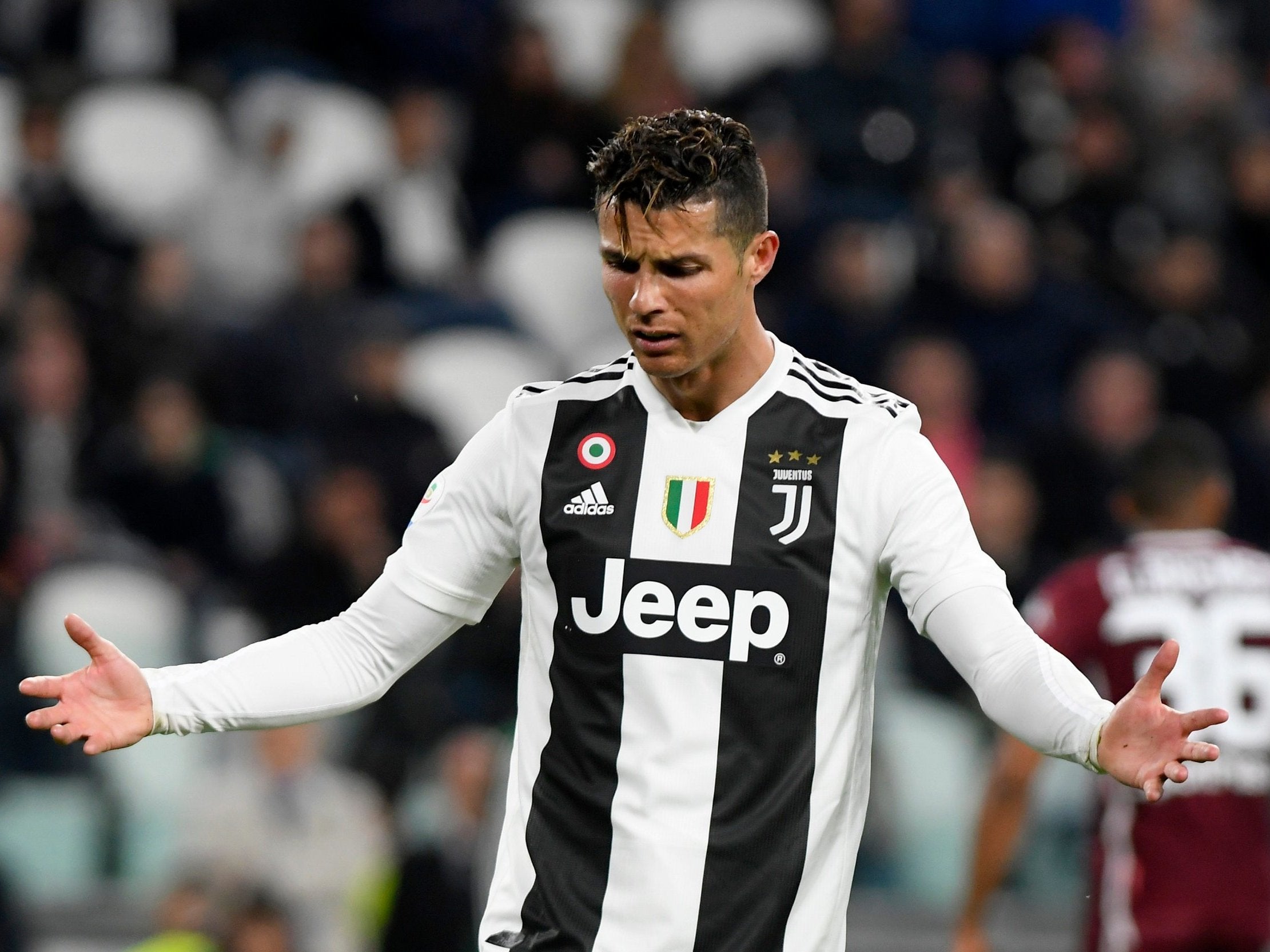 Ronaldo won the Serie A title in his first season at Juventus, but fell short in the Champions League