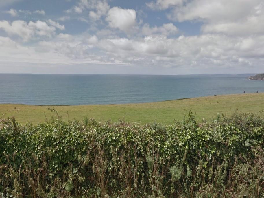 The Masked Ball festival site at Beacon Crag near Porthleven