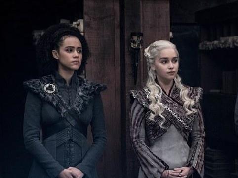 Nathalie Emmanuel and Emilia Clarke in ‘Game of Thrones’